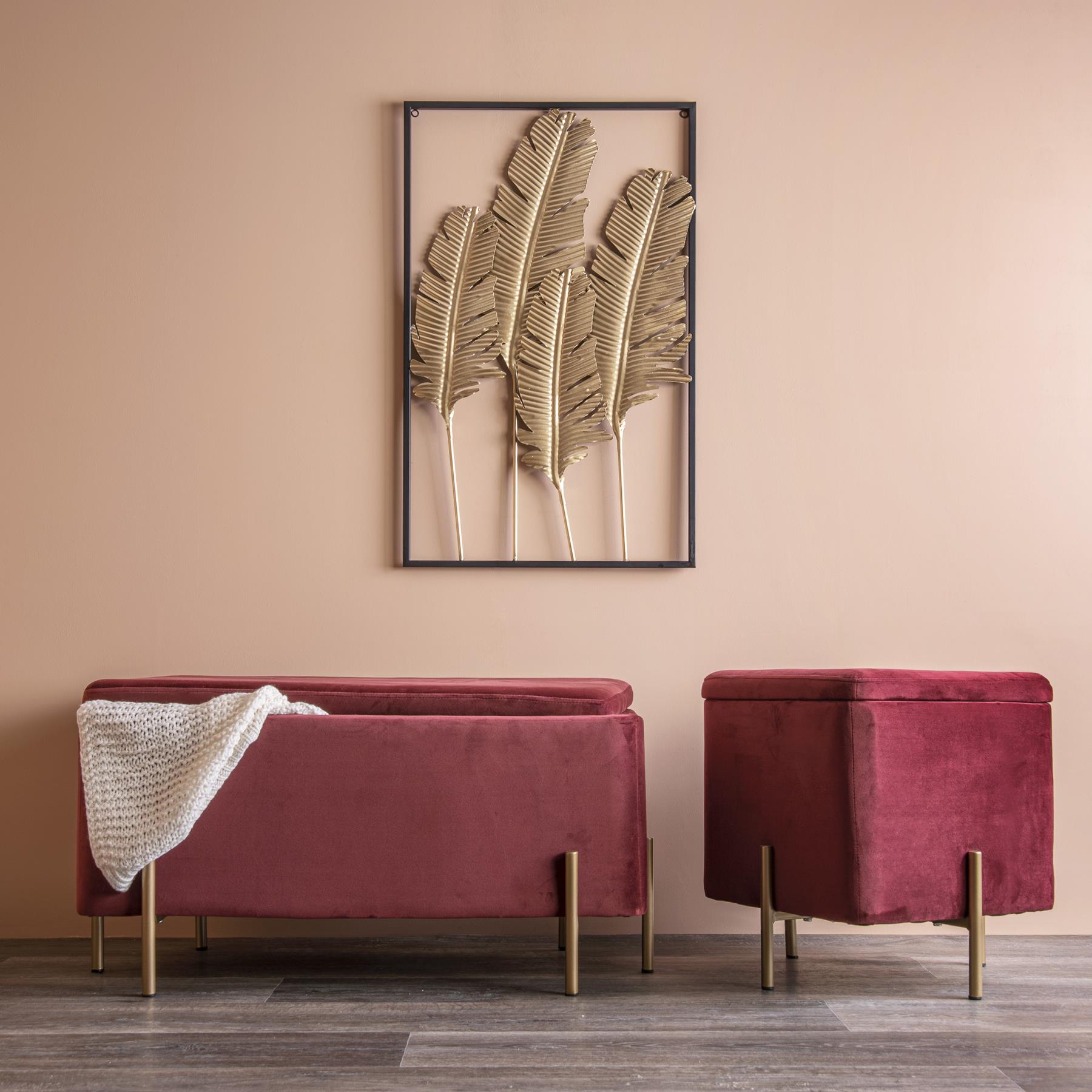 present time Feathers Wanddecoratie