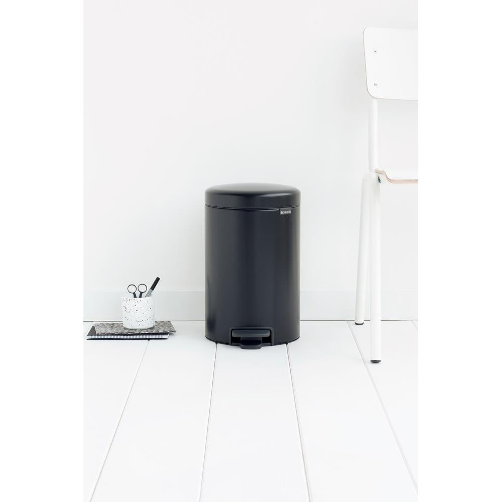 Brabantia NewIcon Pedaalemmer 12 L - Mat Zwart