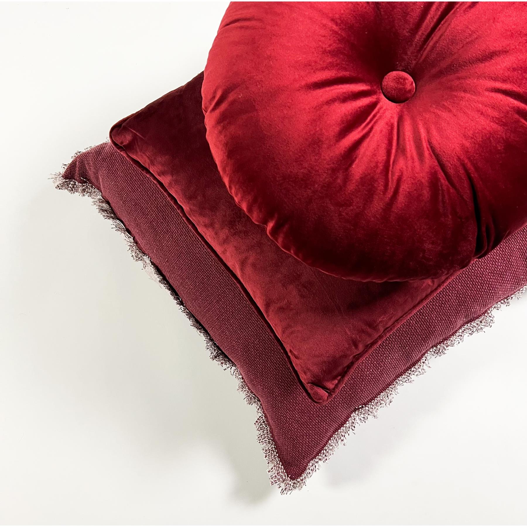 Dutch Decor sierkussen OLLY - Ø40 cm Merlot