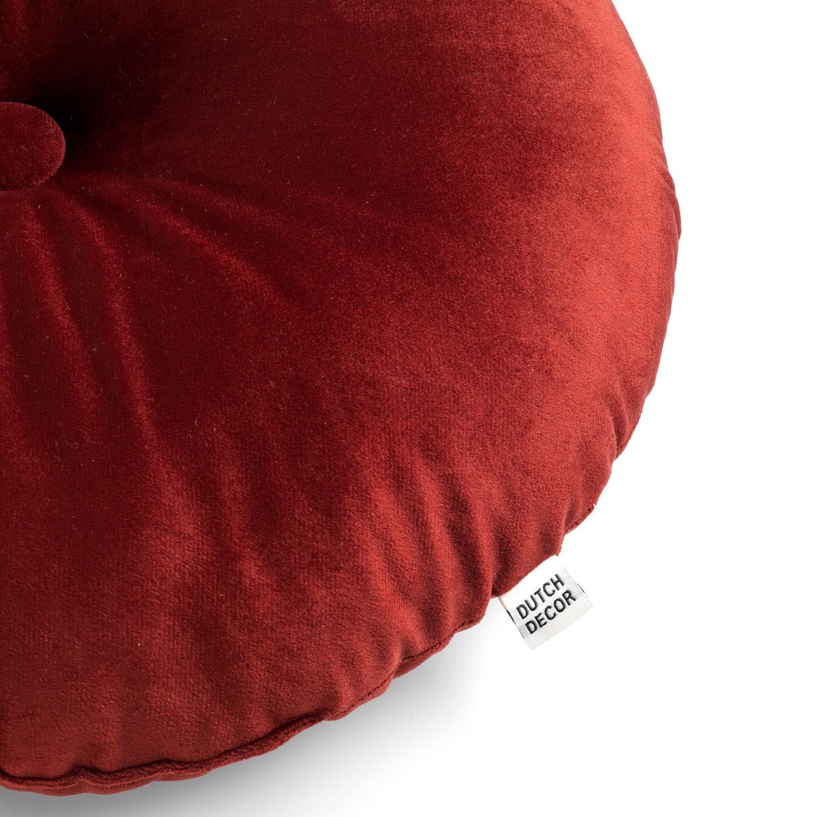 Dutch Decor sierkussen OLLY - Ø40 cm Merlot