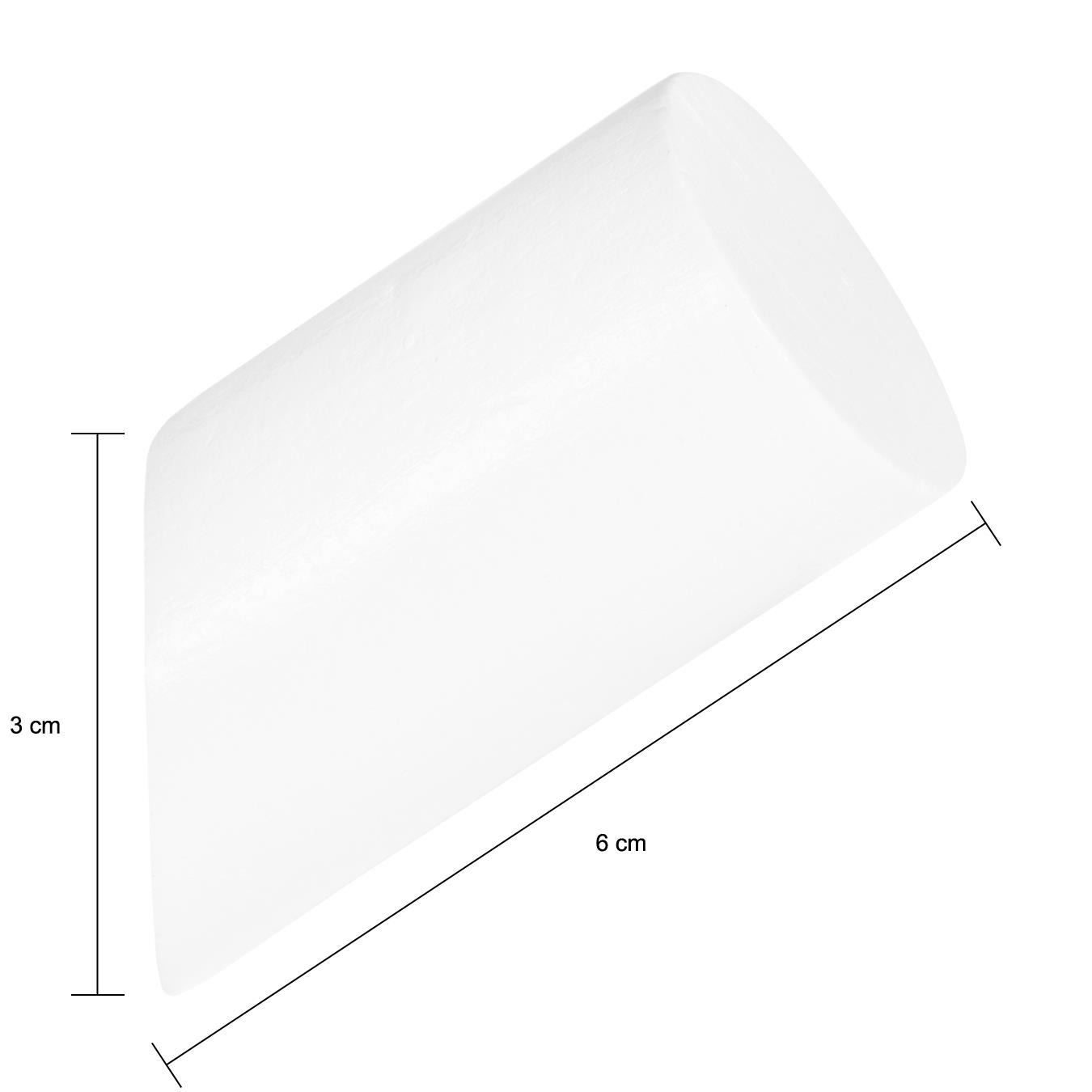 QUVIO Houten wand haakje - Wit - S