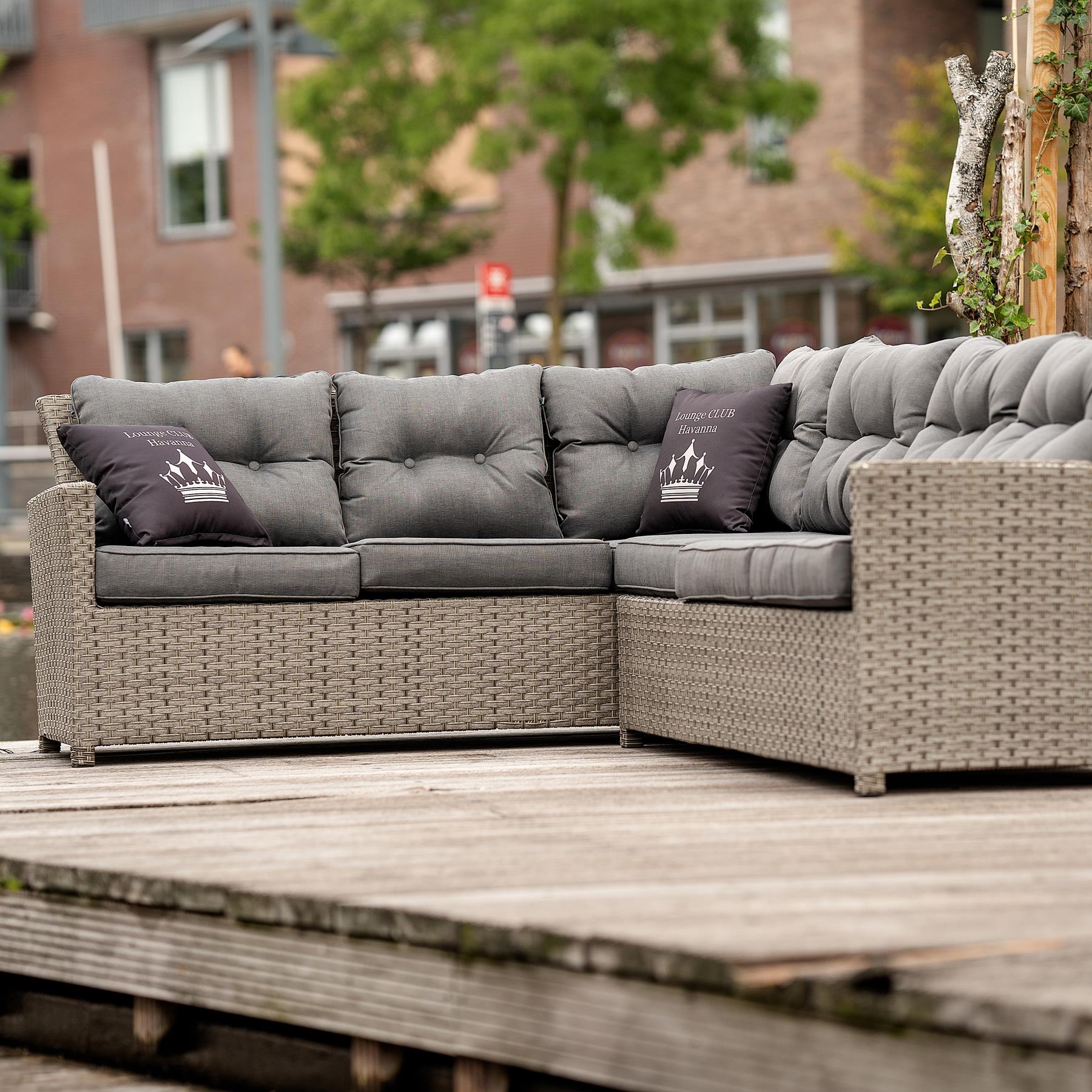 Winza Outdoor Covers Premium Loungesethoes L-vorm 215