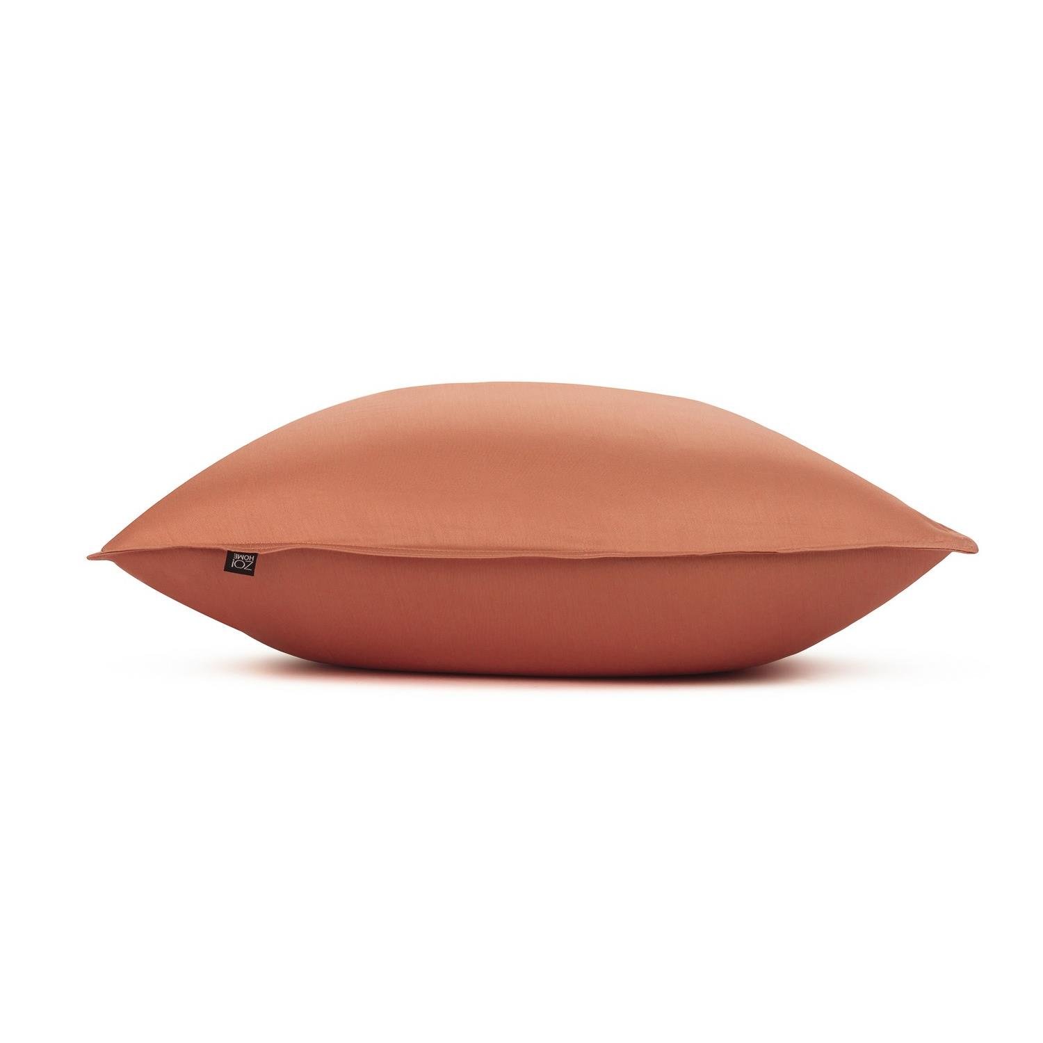Zo Home Satinado Kussensloop Katoen Satijn - copper orange 50x50cm