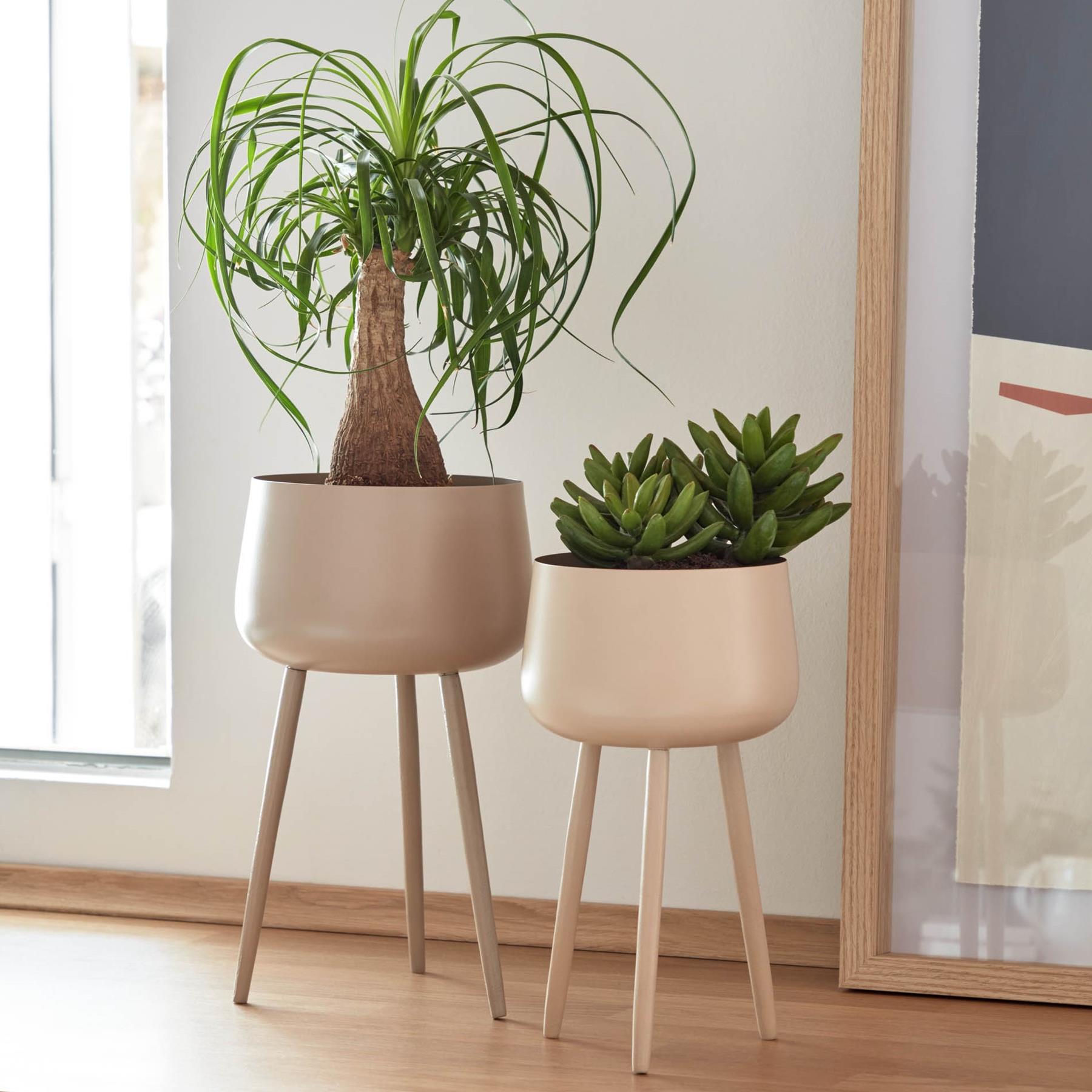 Kave Home Apia Plantenstandaard Ø 18 cm - Grijs