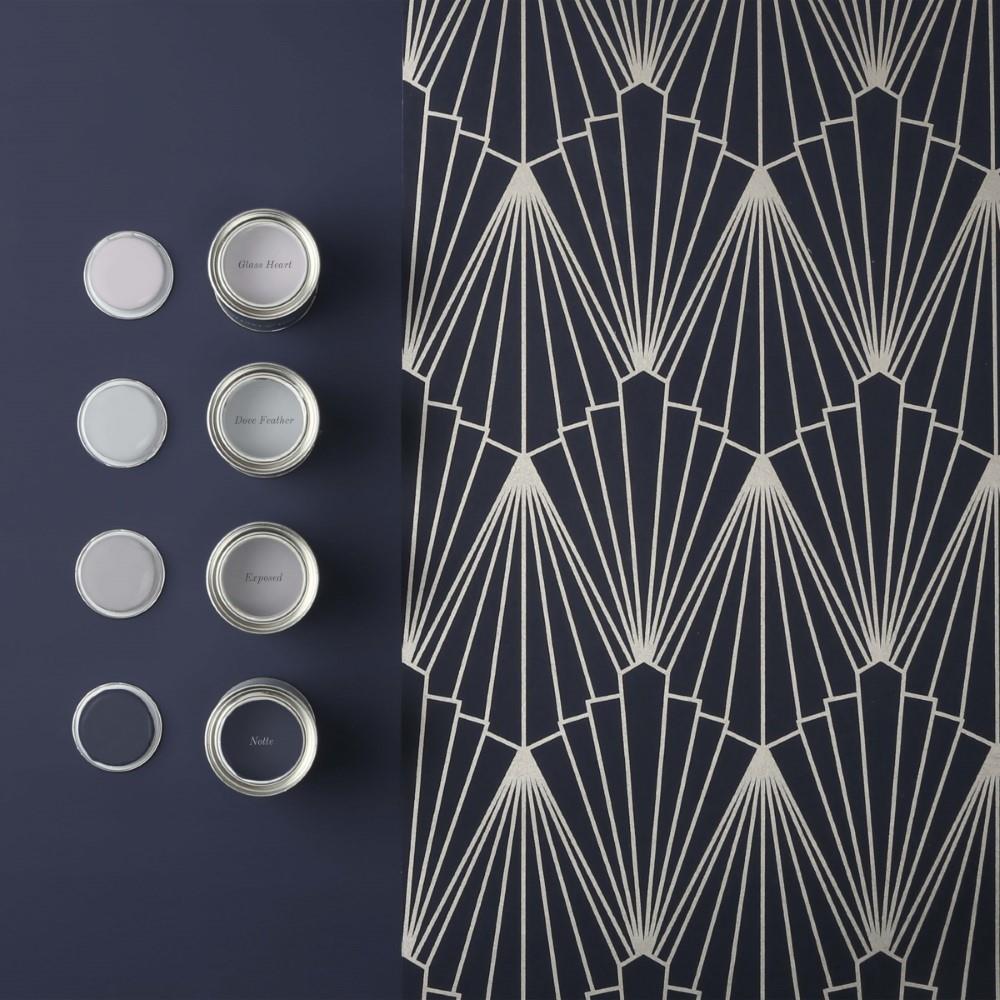 Graham & Brown vliesbehang Rene Nightfall blauw