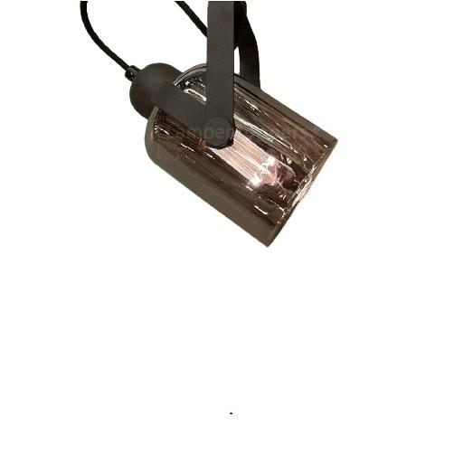Freelight Spot Fumoso Zwart met Smoke Glas 1 Lichts