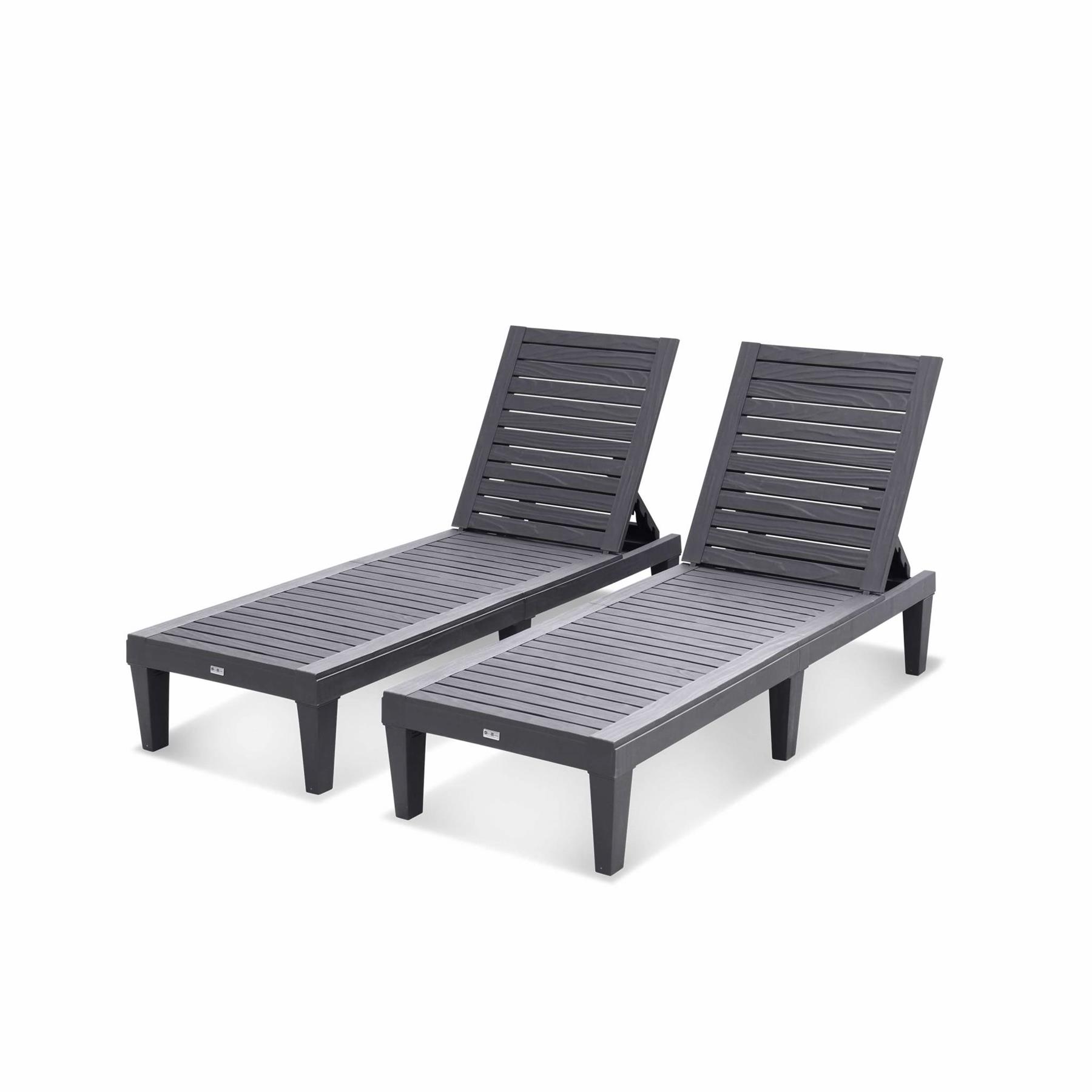 sweeek - Set van 2 verstelbare ligstoelen - PIA