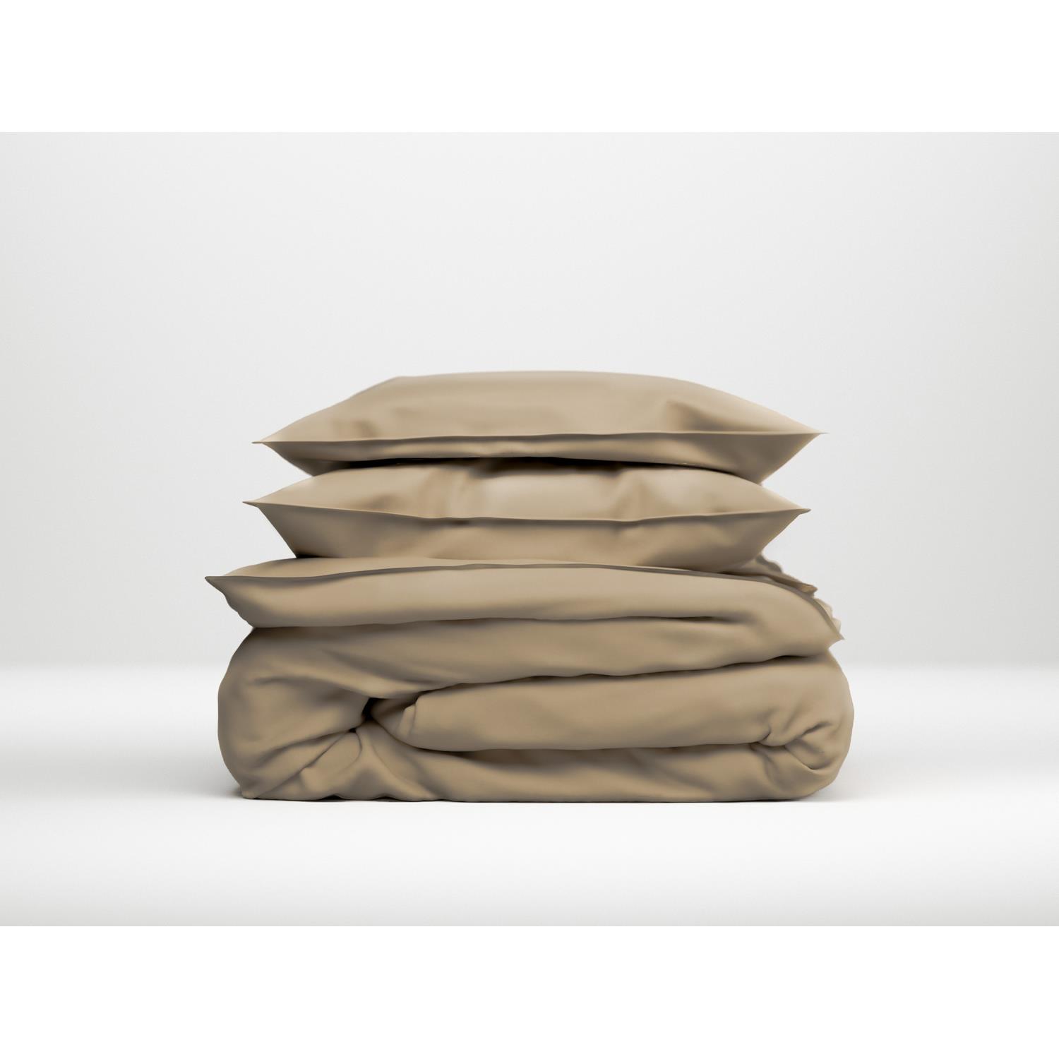 Zo Home Satinado Dekbedovertrekset Uni Katoen Satijn - praline brown
