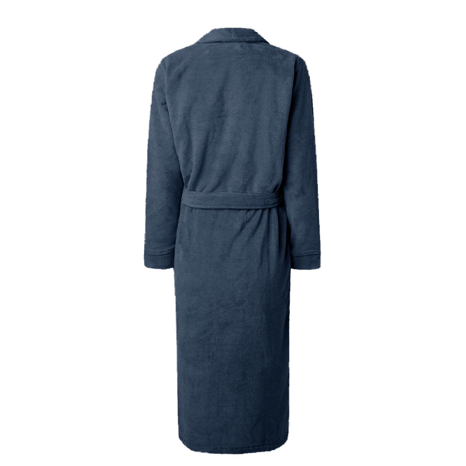 LINNICK Pure Badjas Velours ocean blue XXL