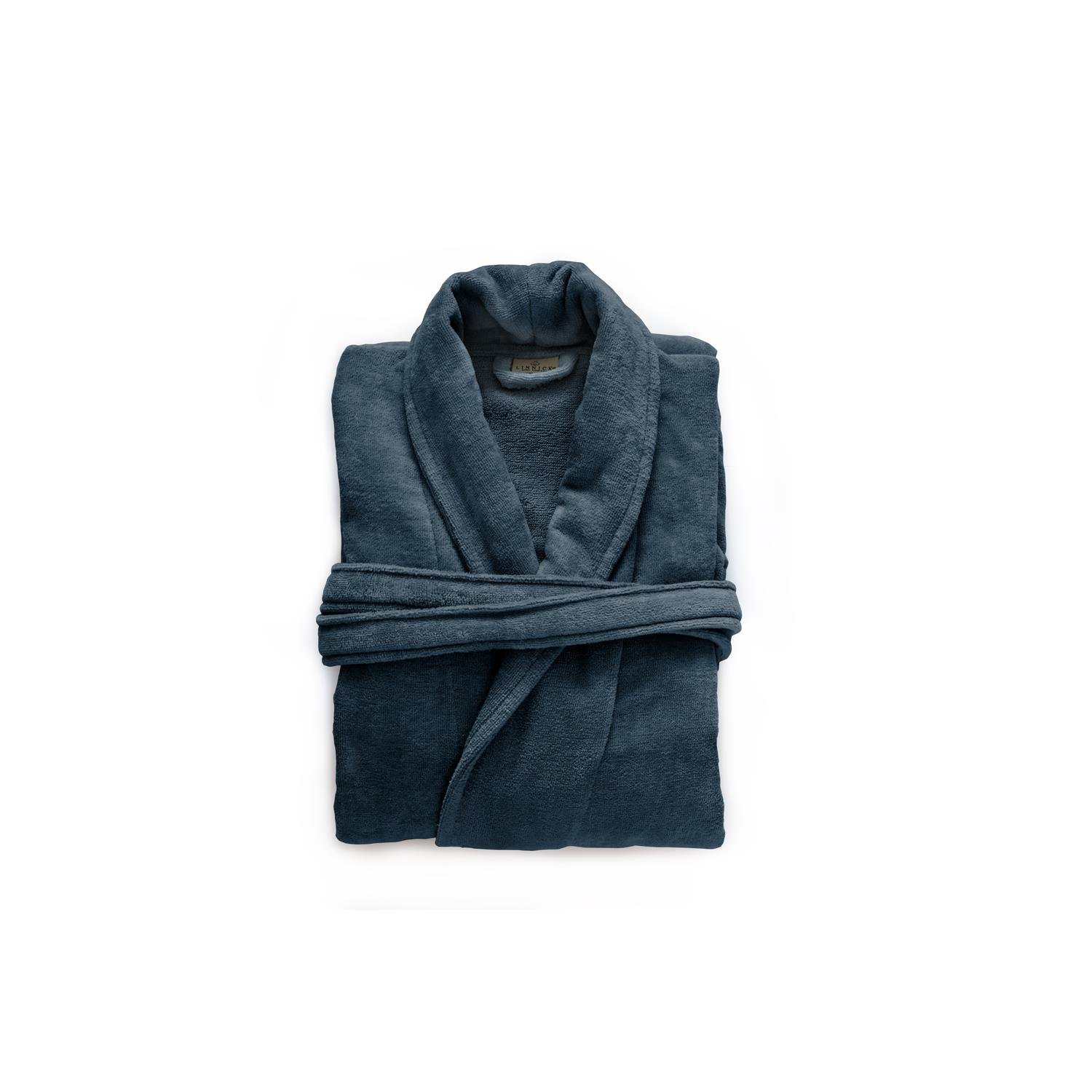 LINNICK Pure Badjas Velours ocean blue XXL