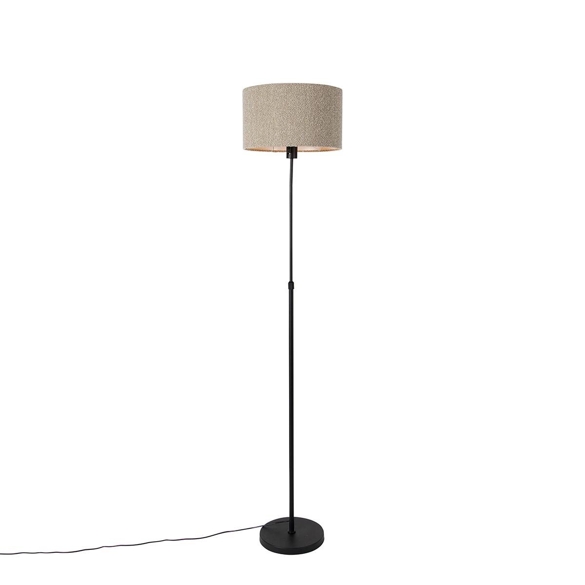 QAZQA Vloerlamp Parte Boucle Zwart Design D 35cm Kopen Shop Bij FonQ Be