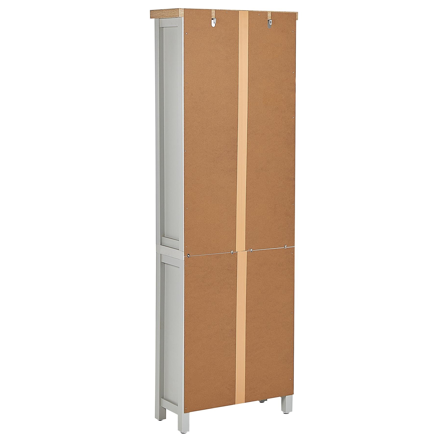 Beliani - CLIO - Boekenkast - Lichtgrijs - 5 planken - Vezelplaat