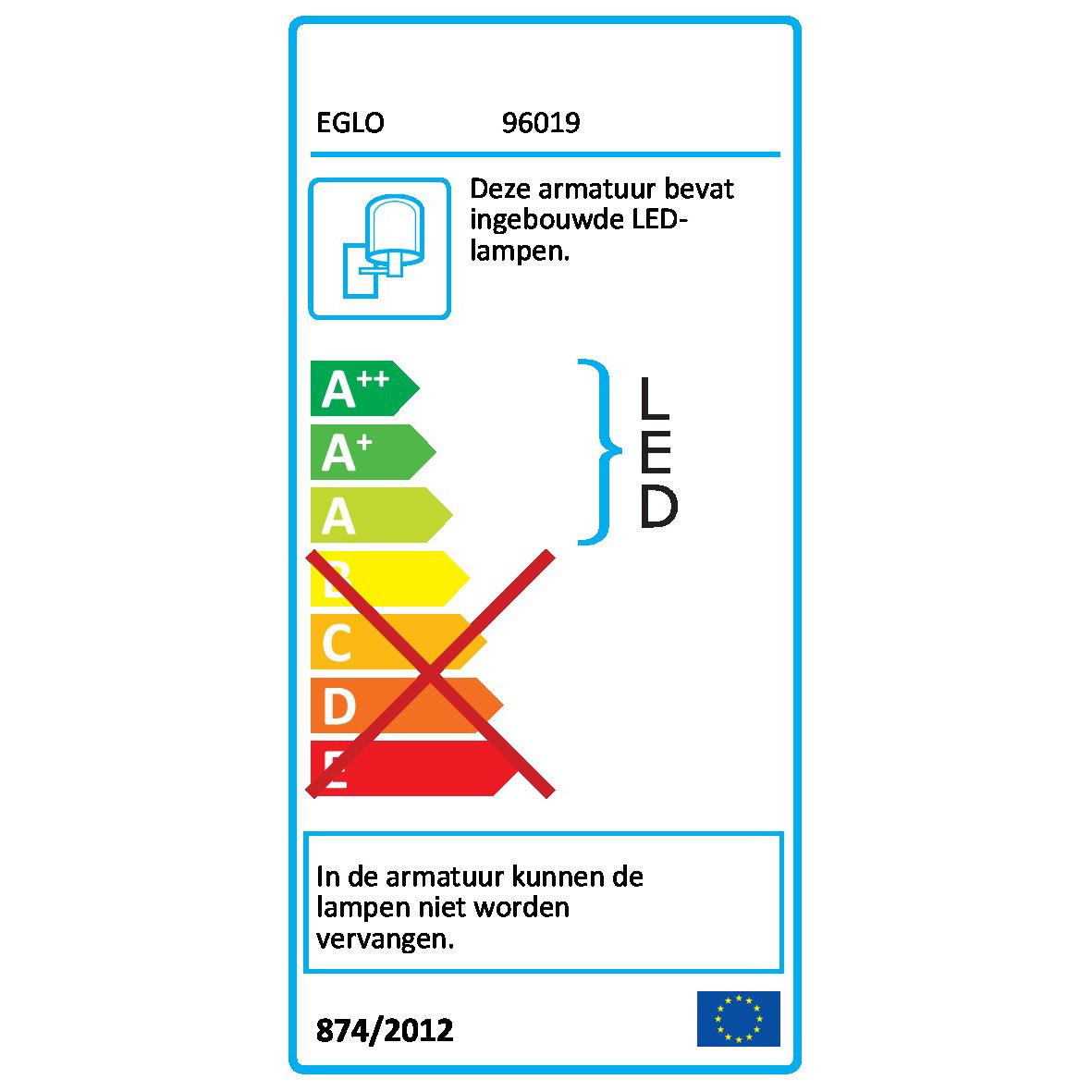 EGLO Sesimba 1 LED Wandlamp met sensor