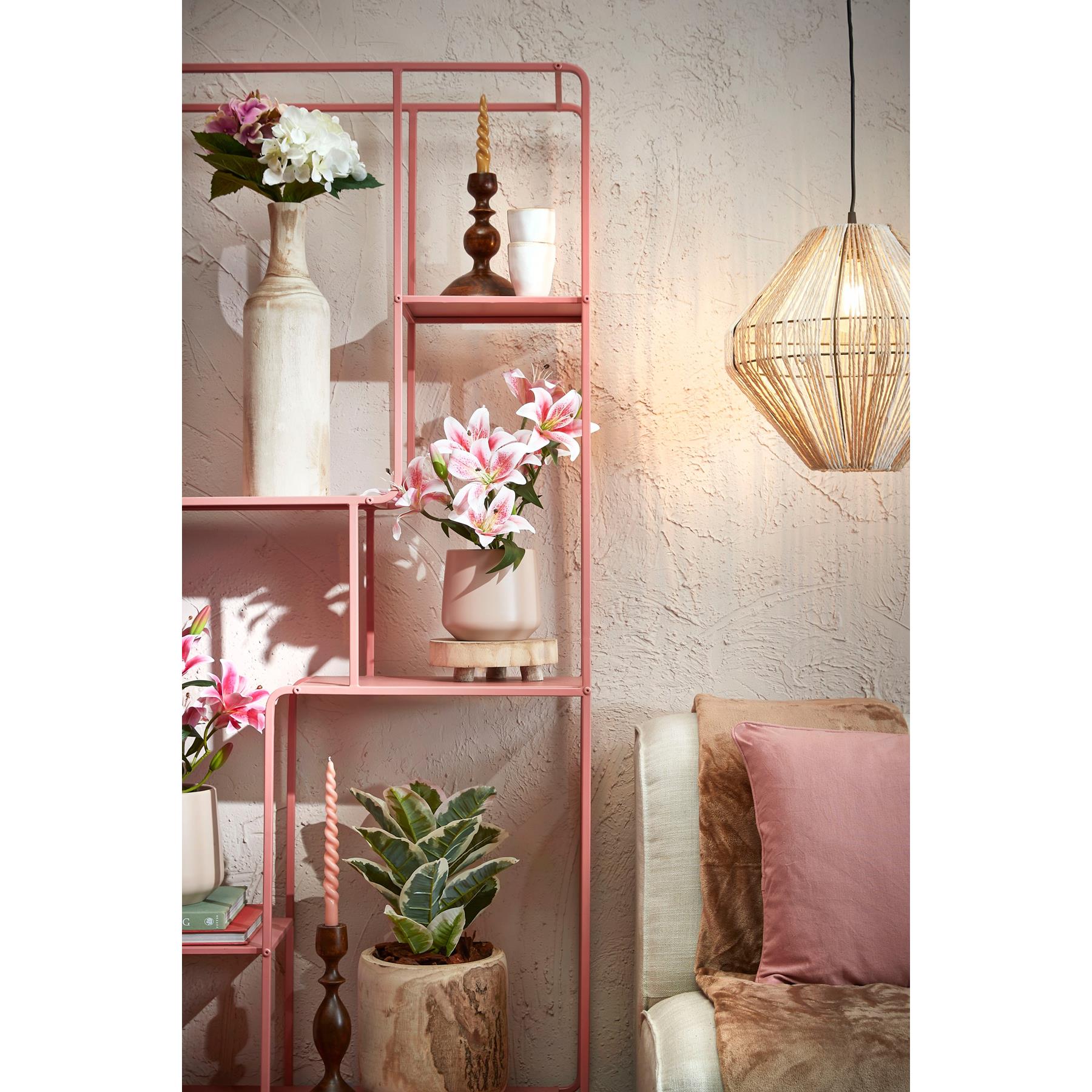 Mica Decorations Tijgerlelie Kunstplant - H47 cm - Roze