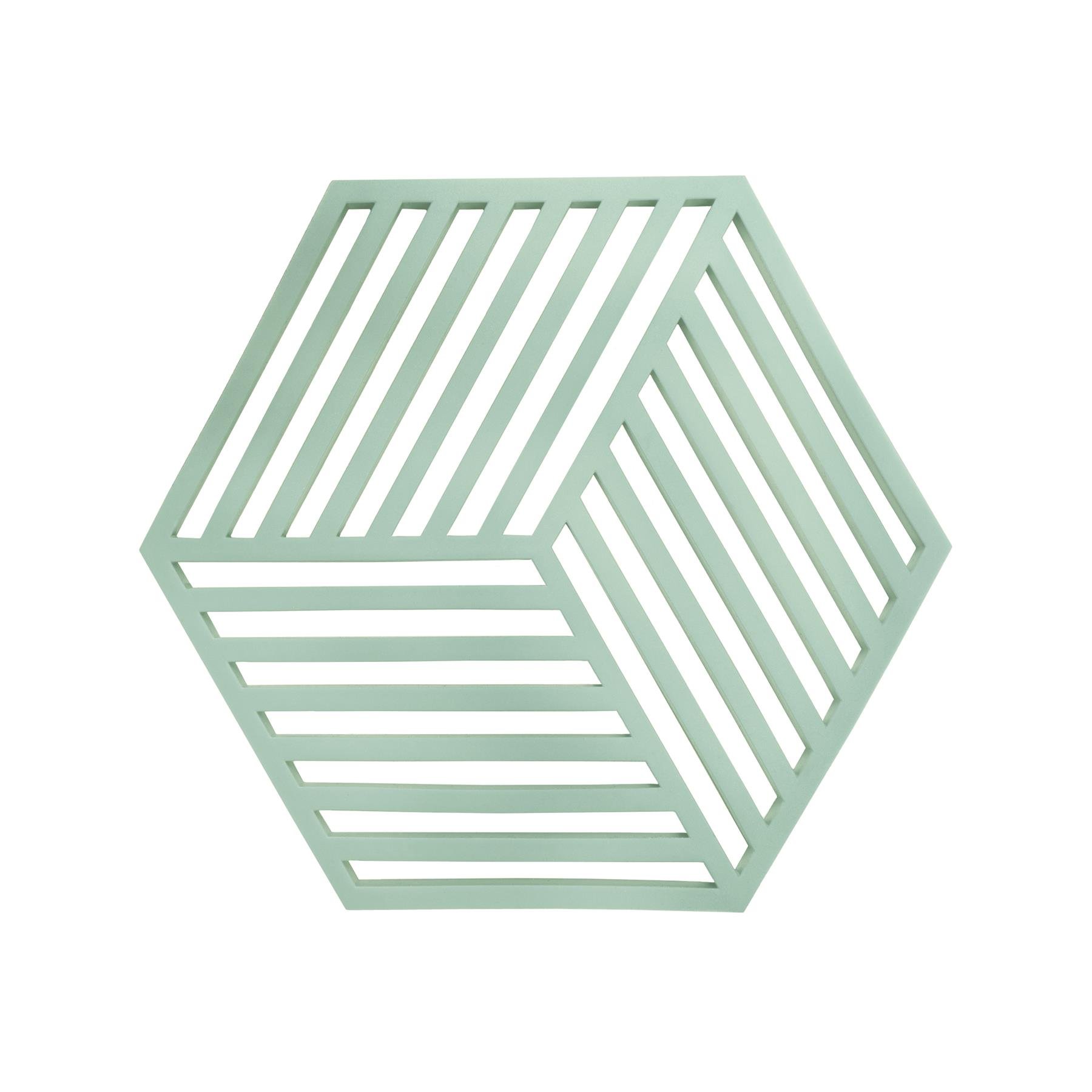 Krumble Pannenonderzetter Hexagon - Groen - 16 x 14 cm