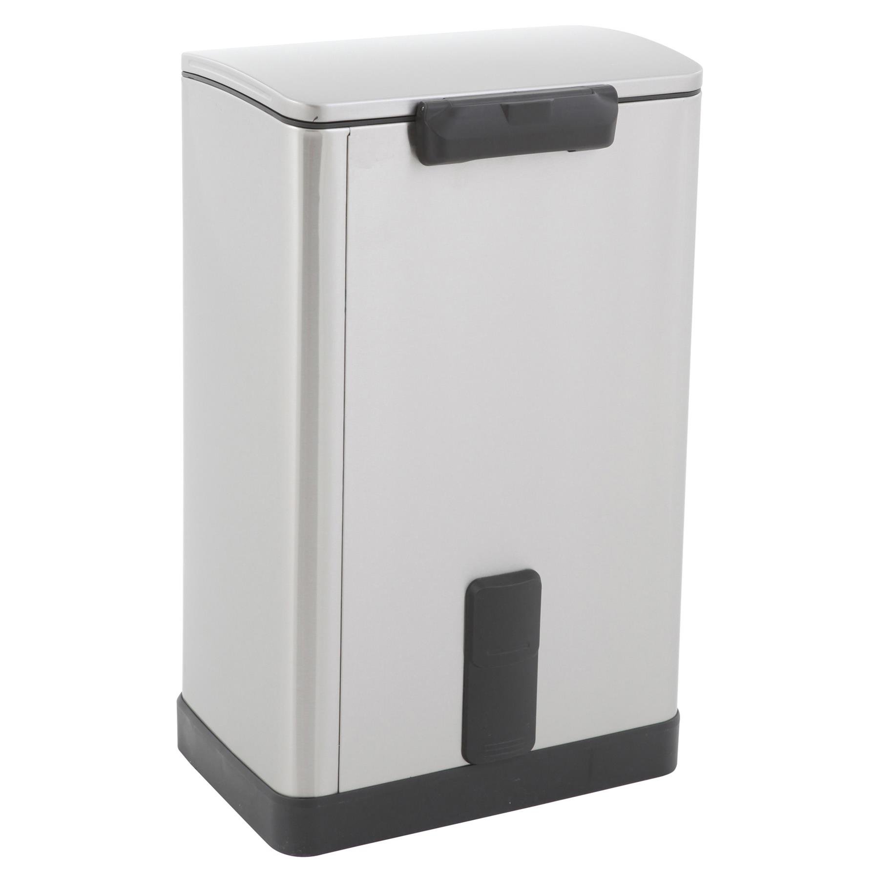 EKO Vuilnisbak Matzilver 40.3 x 34.5 x 65 cm