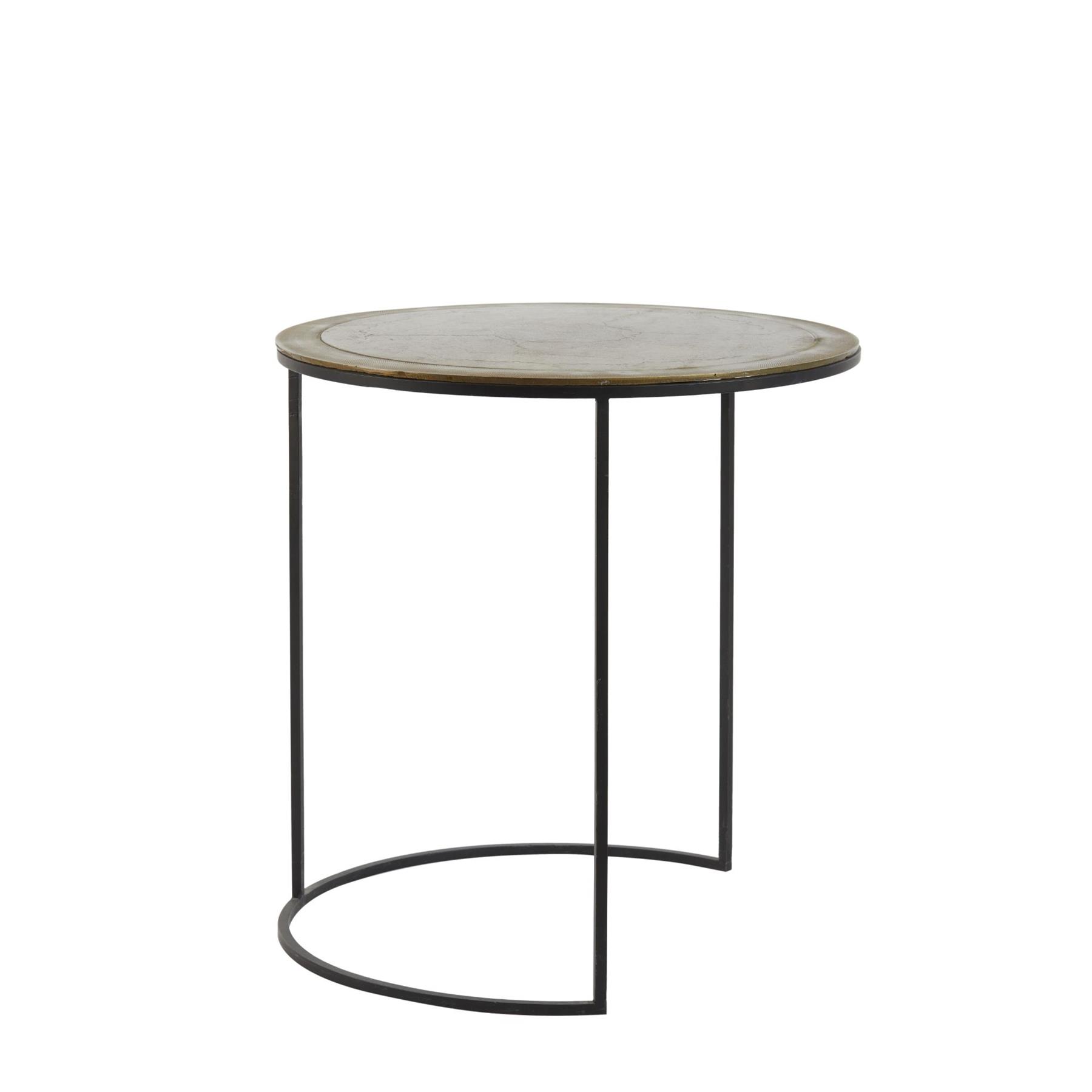 Light & Living Bijzettafel Talca - Antiek Brons|Koper - Ø40+Ø49cm