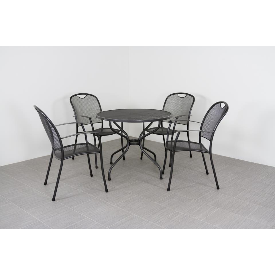 Kettler strekmetaal tafel 105 cm rond