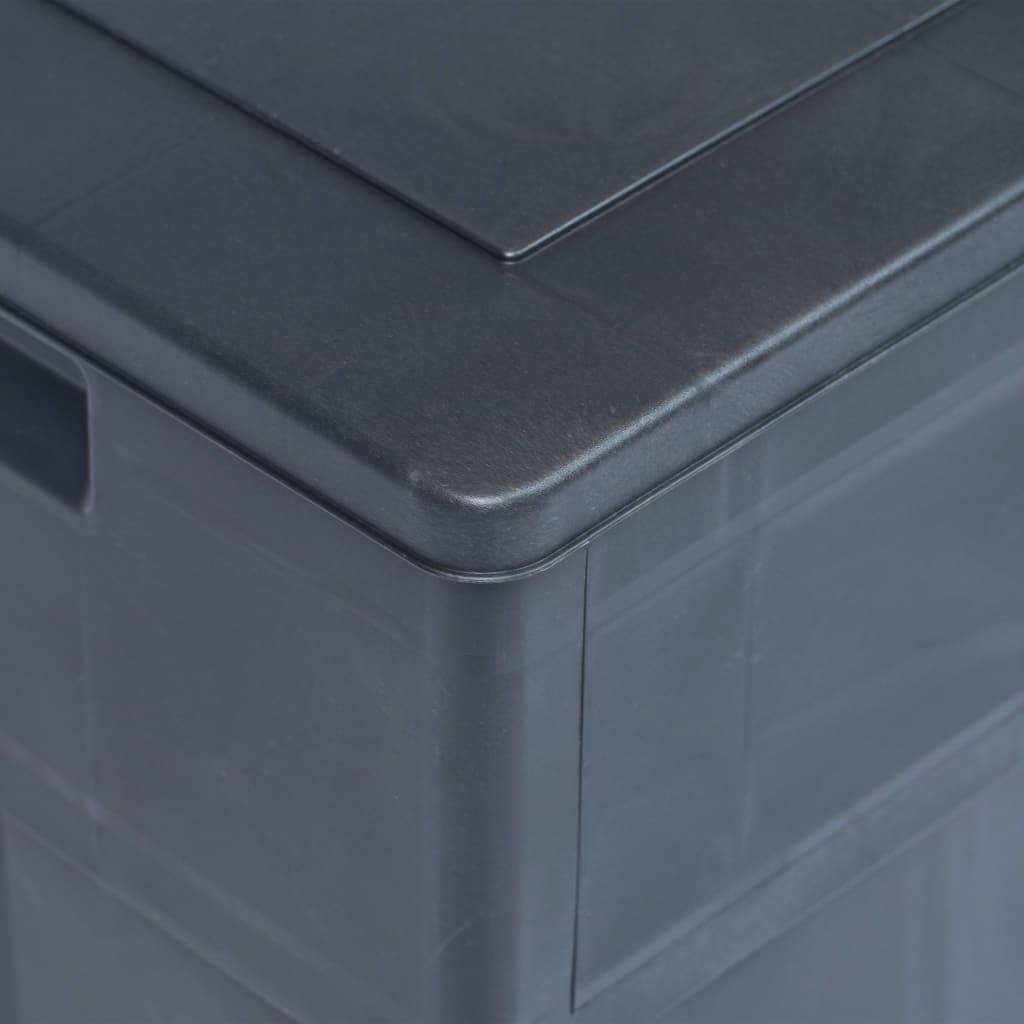vidaXL Tuinbox Zwart