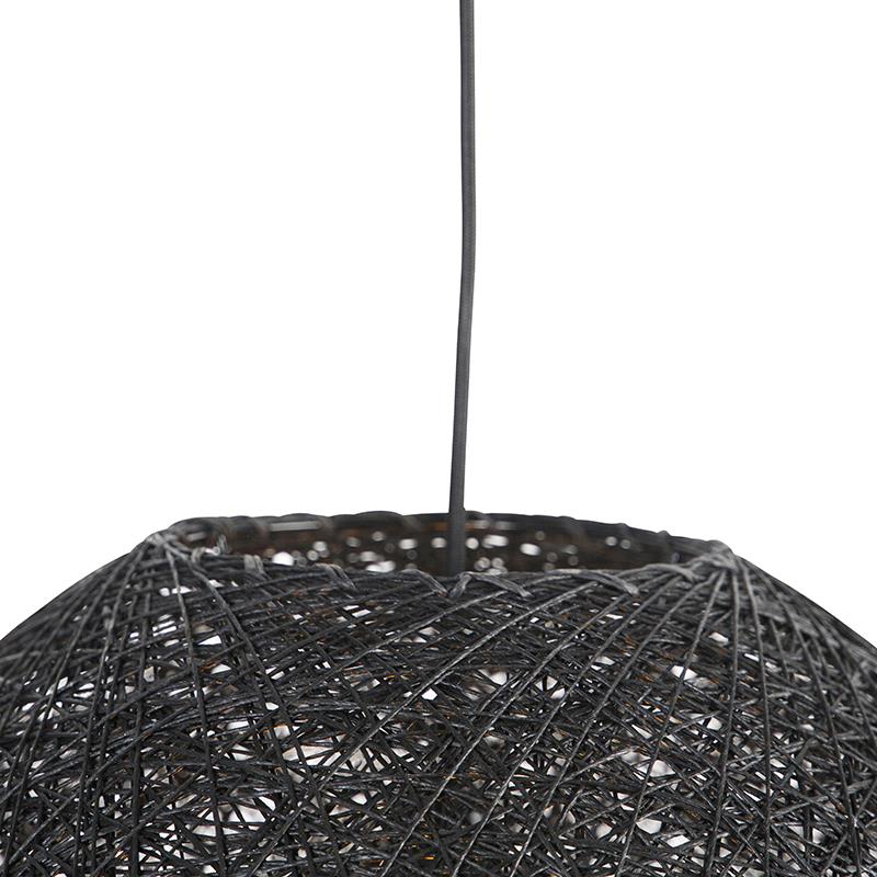 QAZQA Design hanglamp zwart bol 45cm - Corda