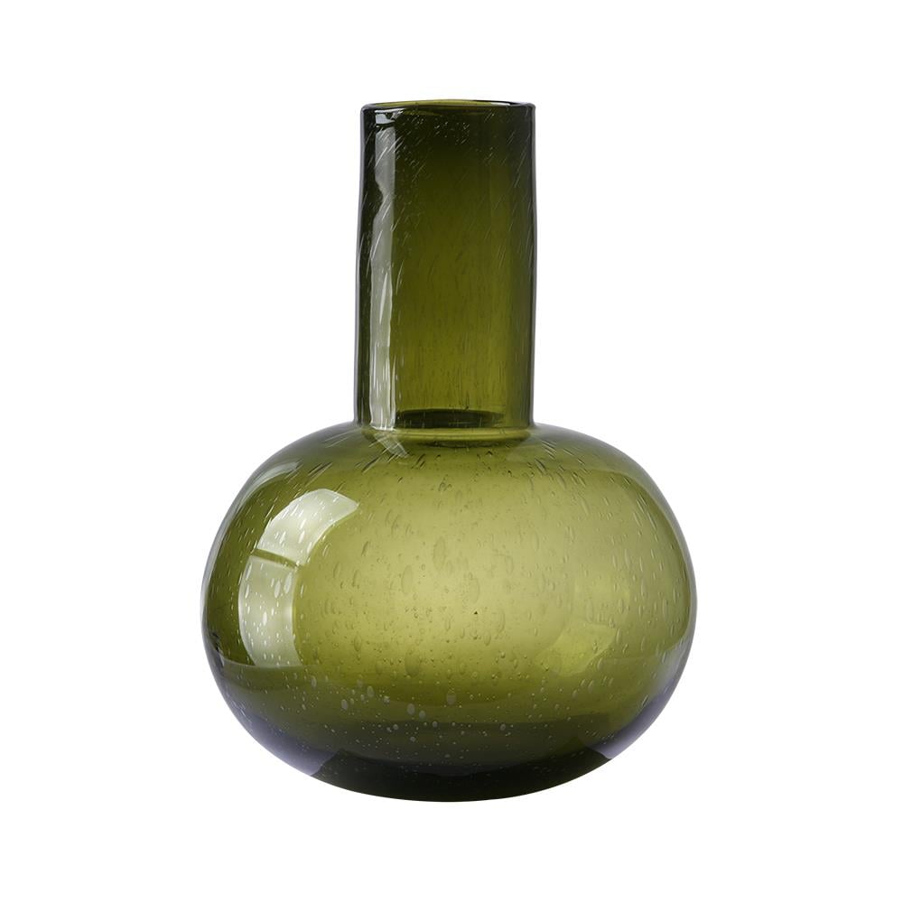 HKliving Glass Blown Vaas - Maat L - Jade