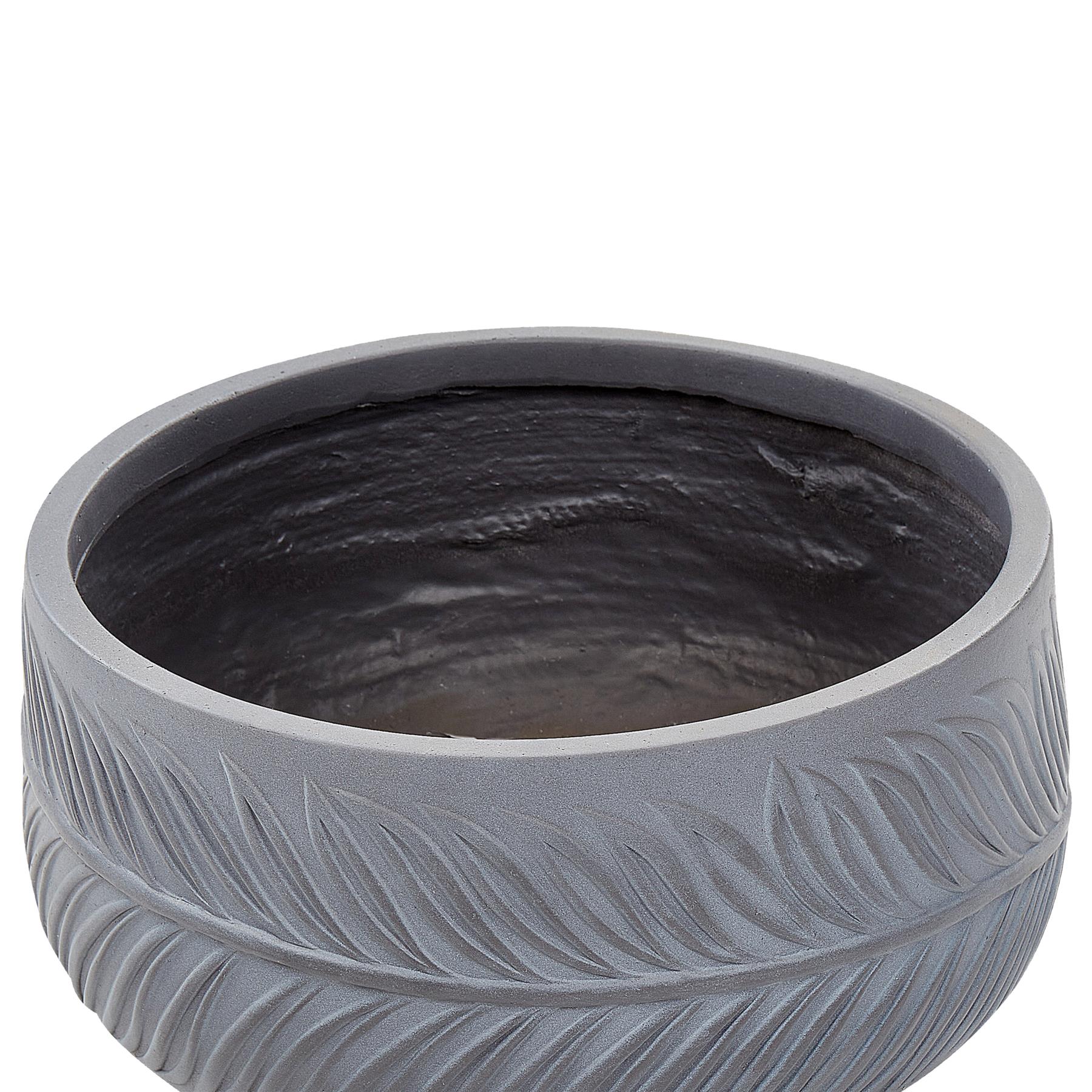 Beliani - FTERO - Bloempot - Grijs - 35 x 35 x 19 cm - Kleivezel