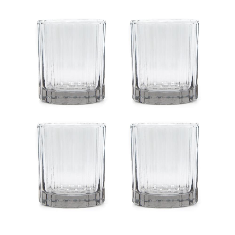 Brût Homeware, Set van 4, Whiskey Tumbler 25 CL, helder