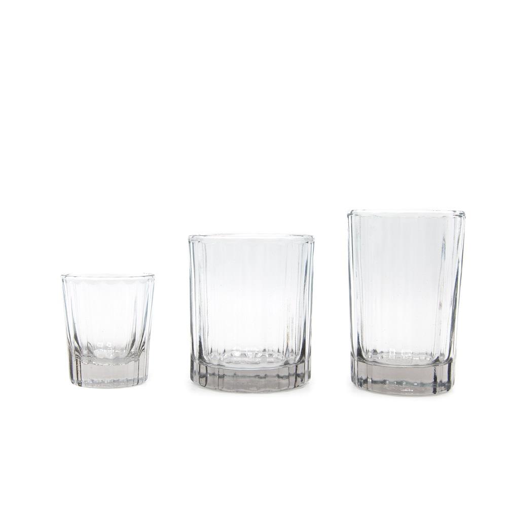Brût Homeware, Set van 4, Whiskey Tumbler 25 CL, helder