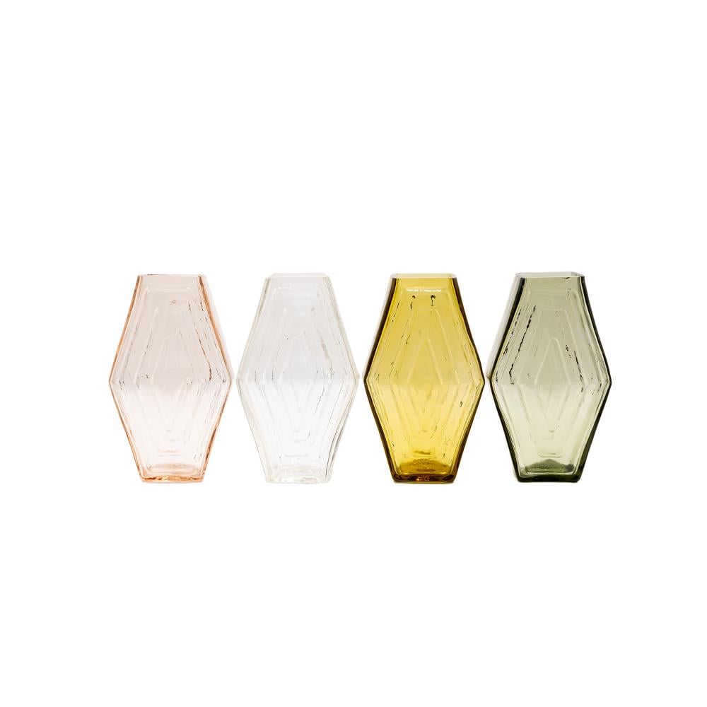 Brût Homeware, Vaas Hexagon groot, helder