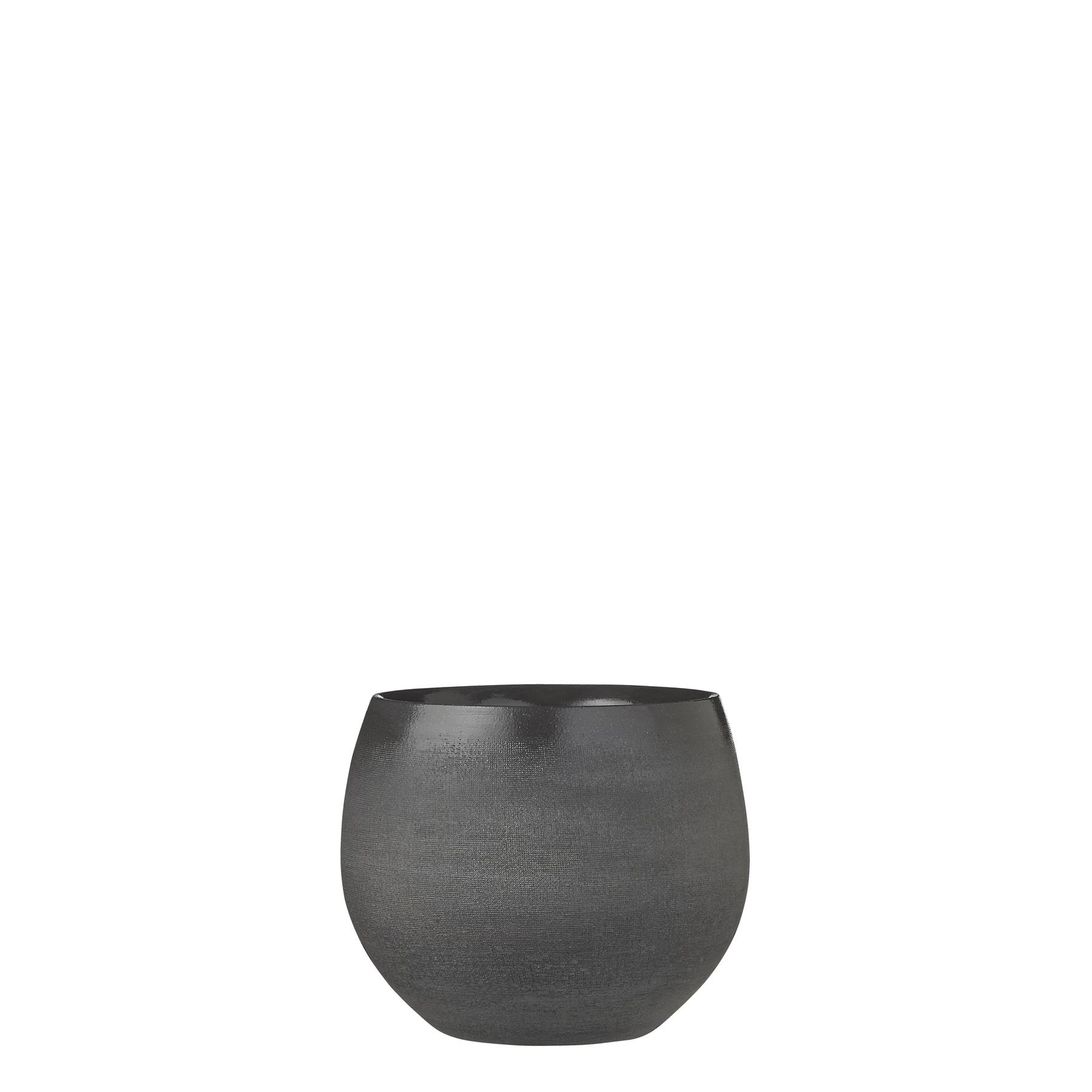 Mica Decorations Douro Bloempot - H15 x Ø18 cm - Donkergrijs