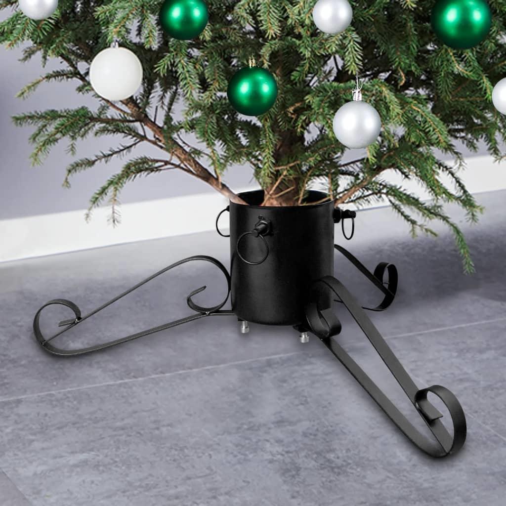 vidaXL Kerstboomstandaard Zwart