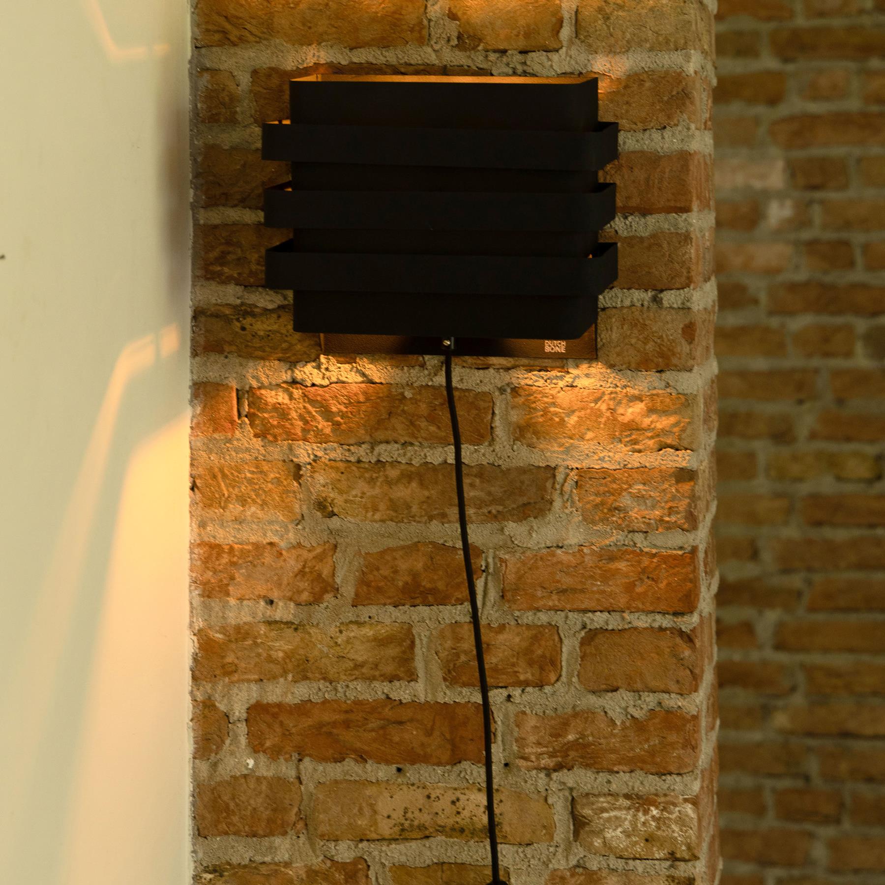 Dutchbone Dumont Wandlamp - Zwart