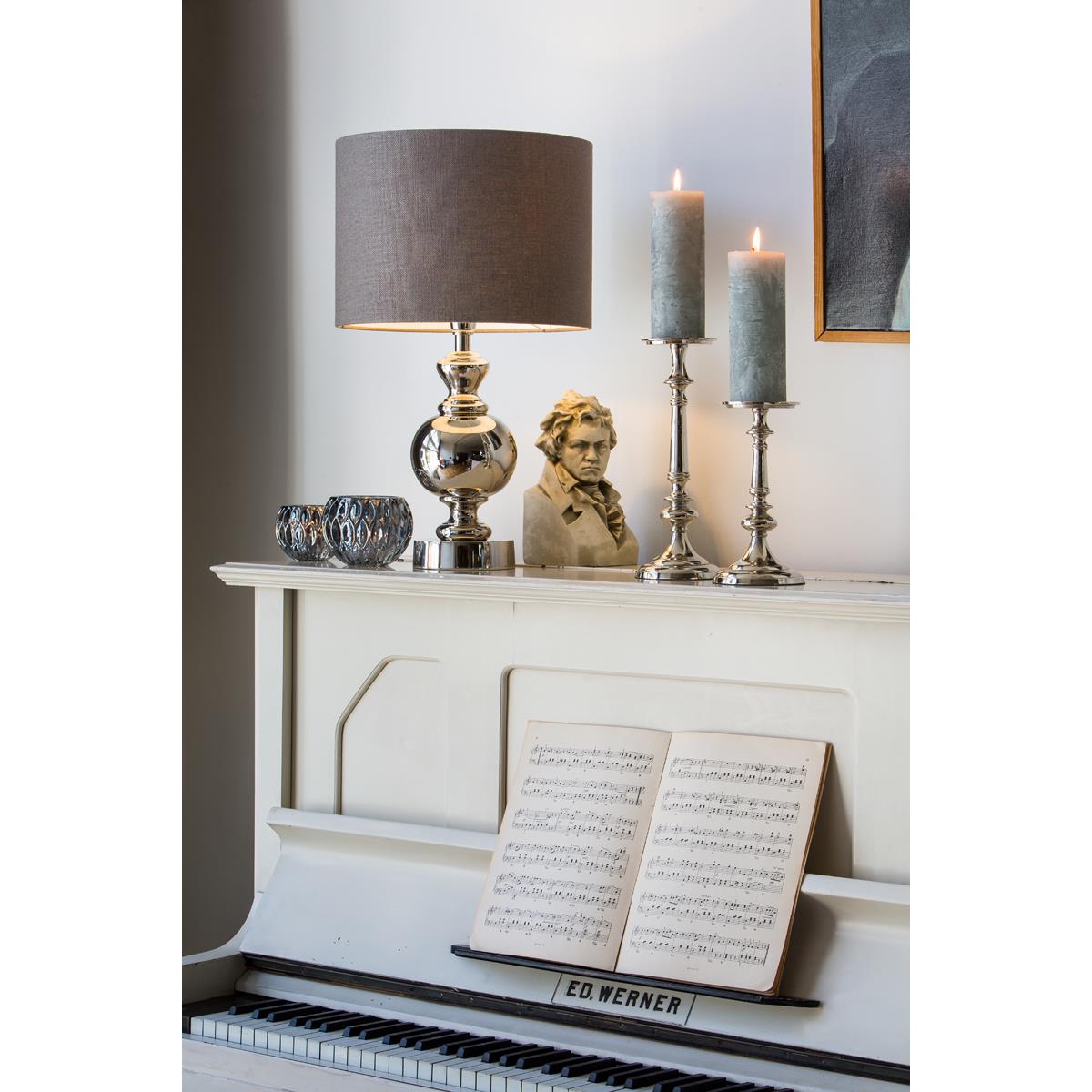 Light & Living Light&living Lampvoet Ø15x40 cm CADY small nikkel