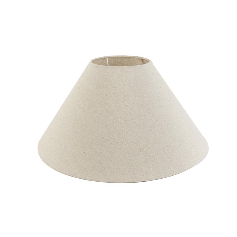 QAZQA Stoffen lampenkap beige rond schuin 50|17,5|25