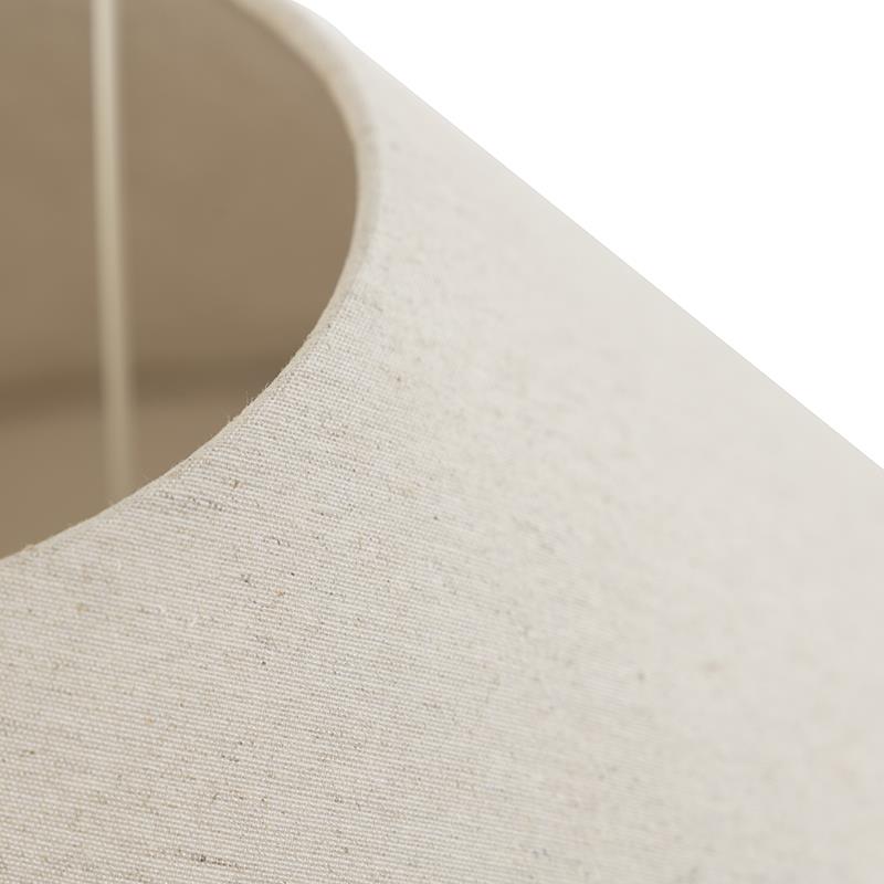 QAZQA Stoffen lampenkap beige rond schuin 50|17,5|25