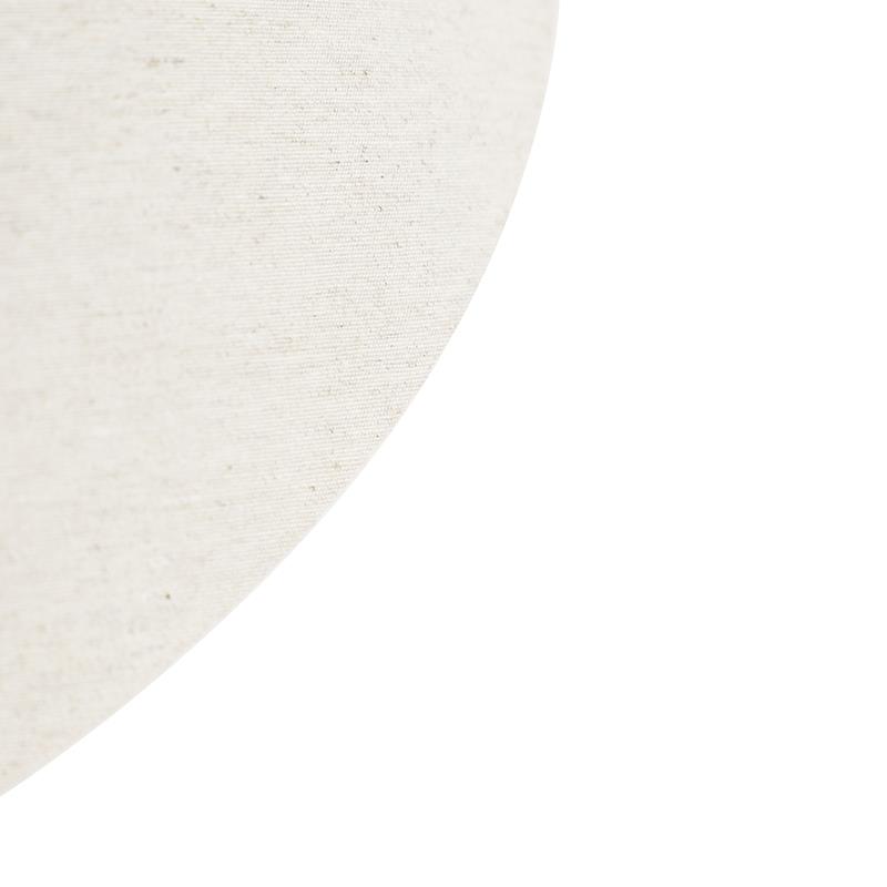 QAZQA Stoffen lampenkap beige rond schuin 50|17,5|25