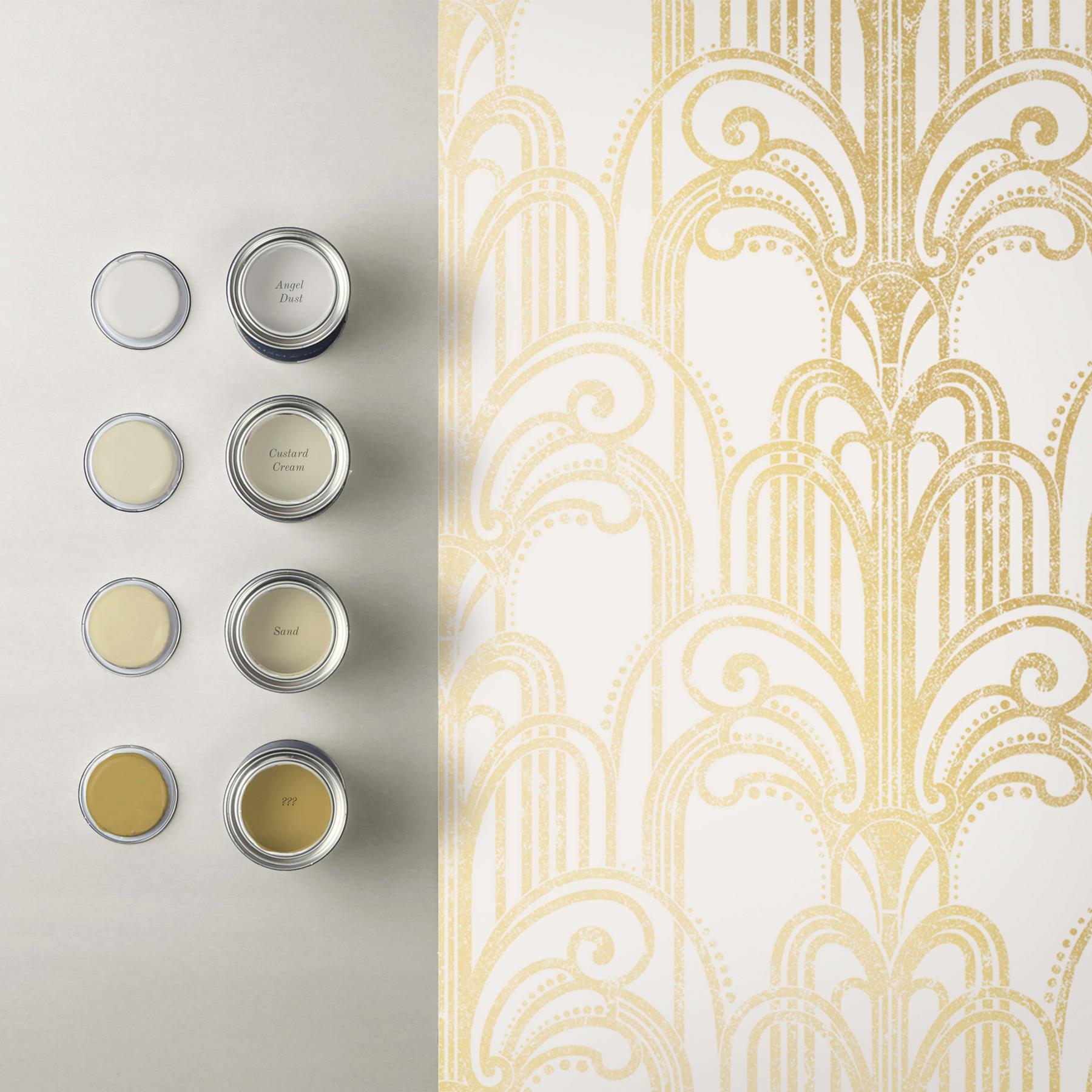 Graham & Brown vliesbehang Art Deco Gold Pearl Goud