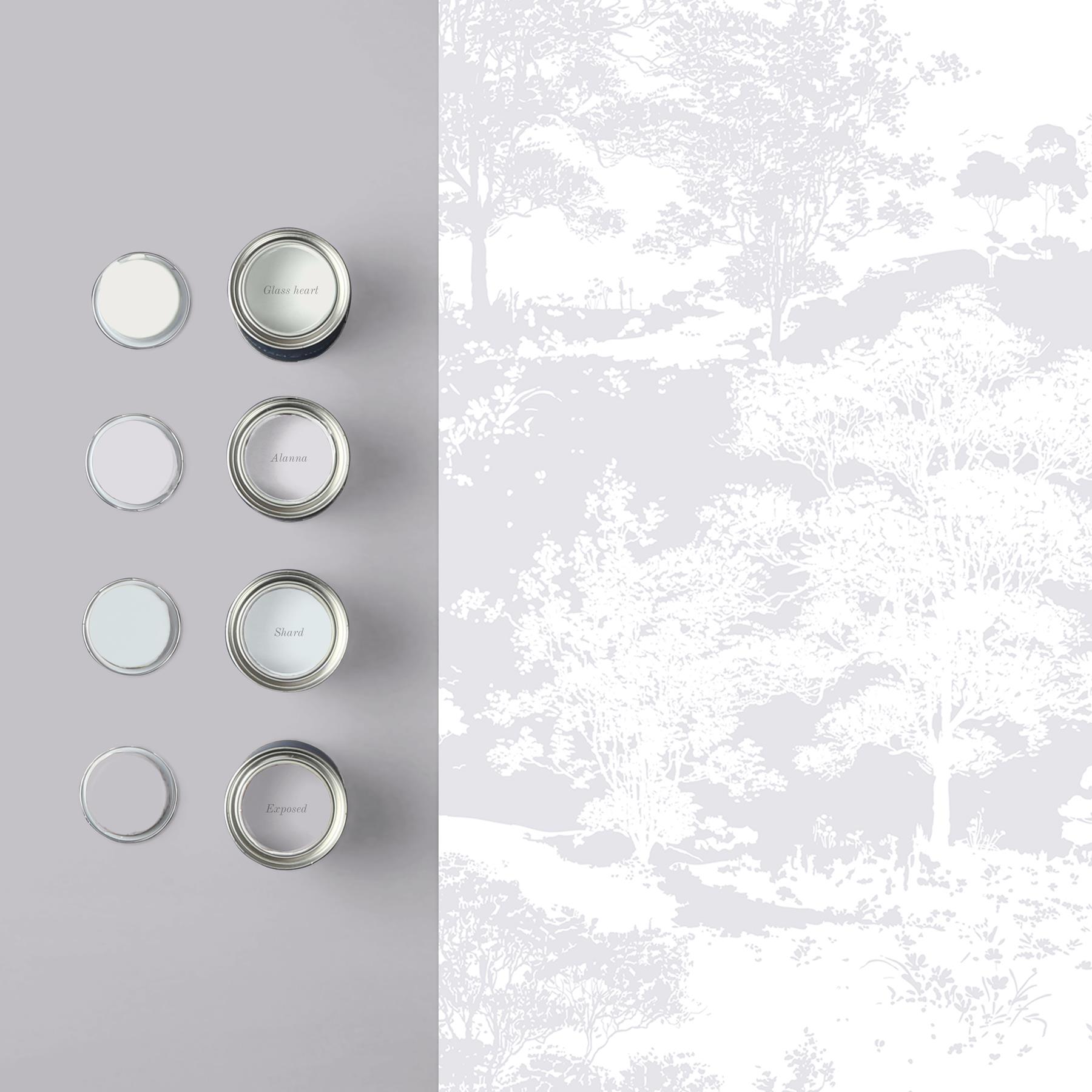 Graham & Brown vliesbehang Meadow Frost Zilver