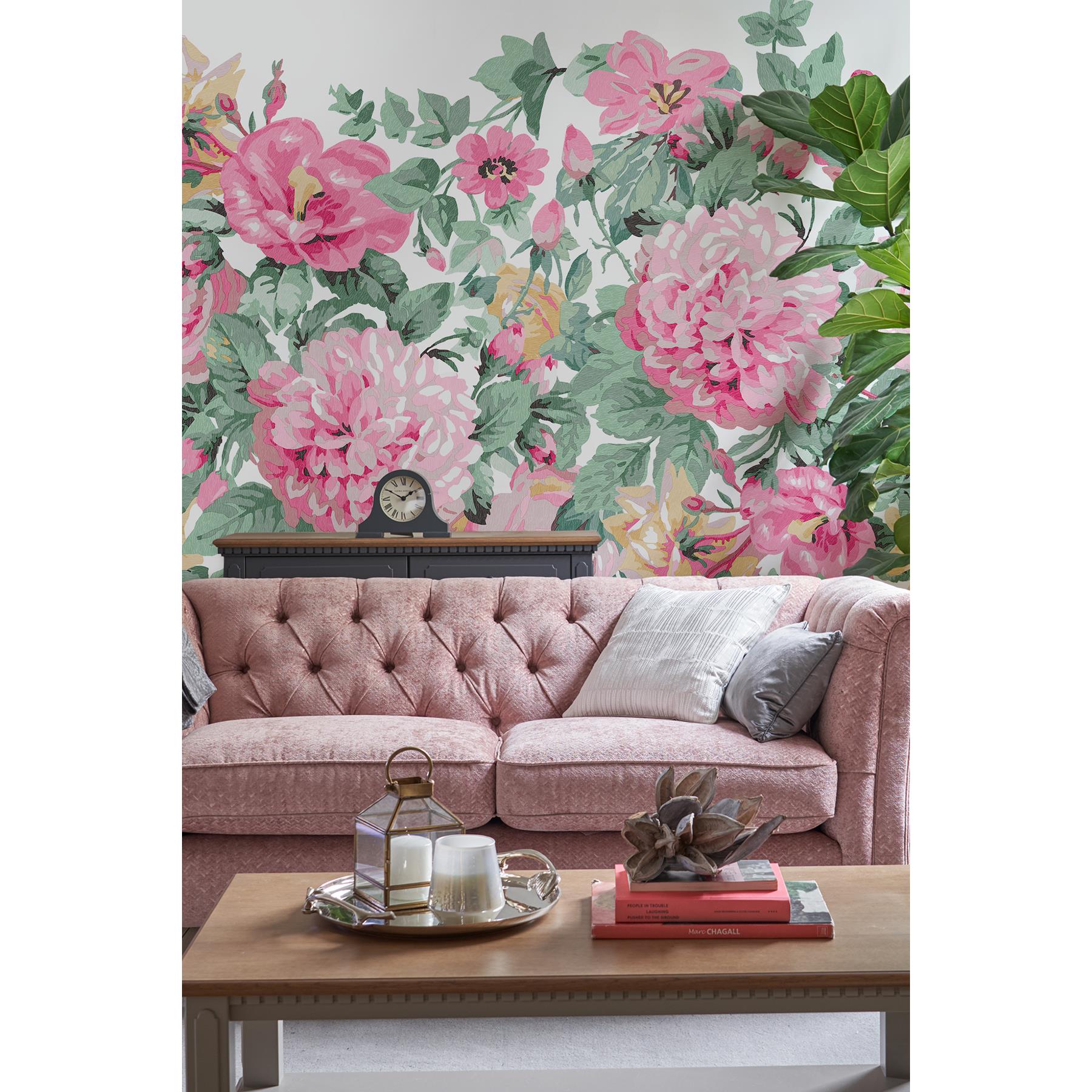 Laura Ashley Aveline Fotobehang - Bloemen - 280x300cm - Roze