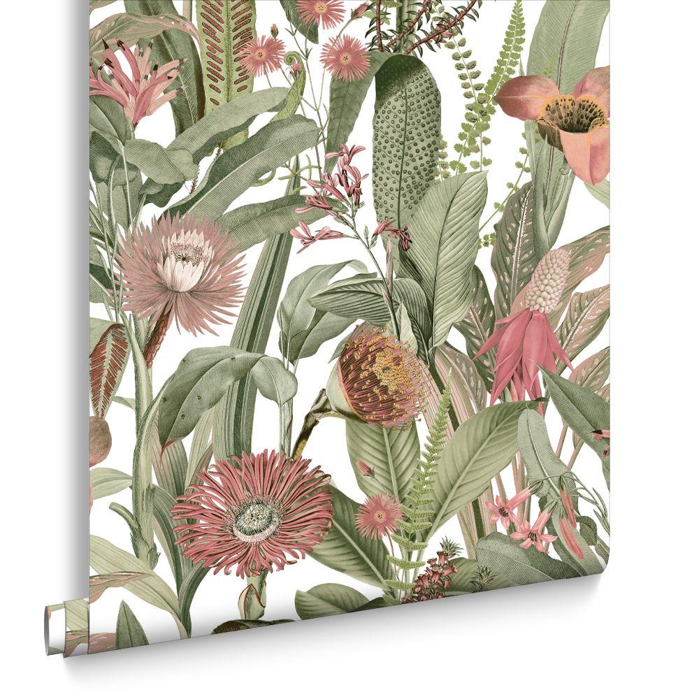 Graham & Brown vliesbehang Tigerlily Lush wit