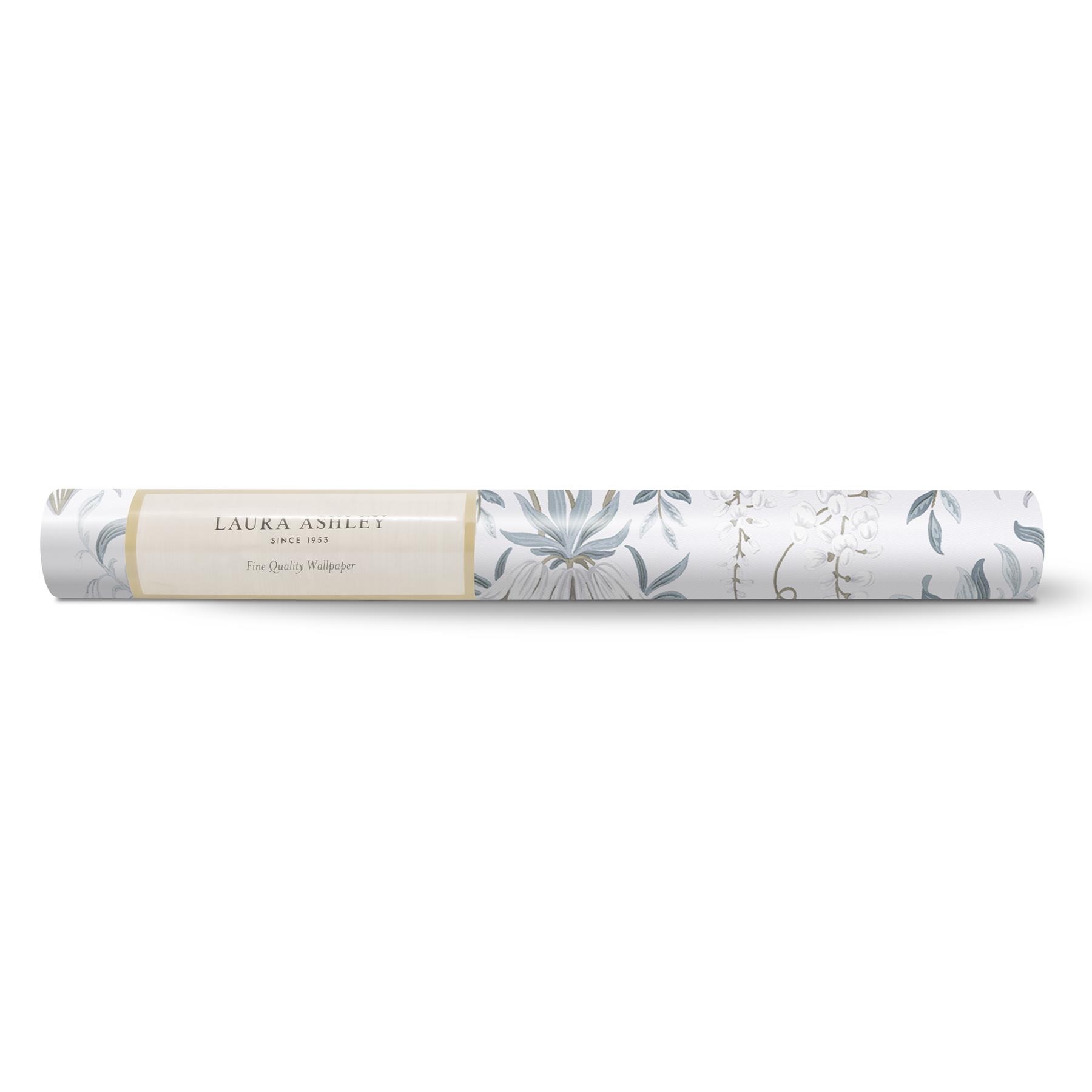 Laura Ashley Parterre Behang - Bloemen - 10mx52cm - Blauw