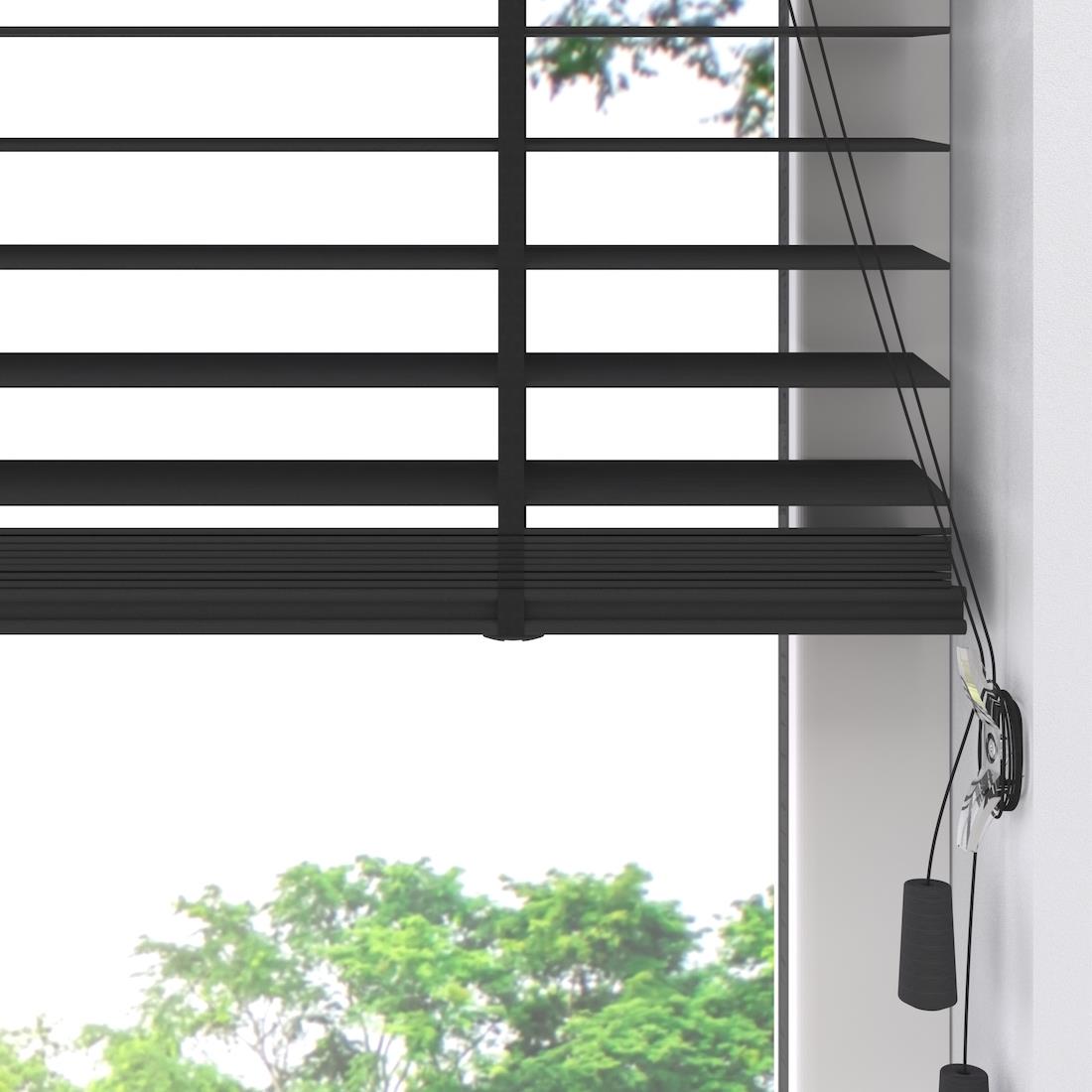 Bamboe Houten Jaloezie Easy 50 mm Black 150 x 240
