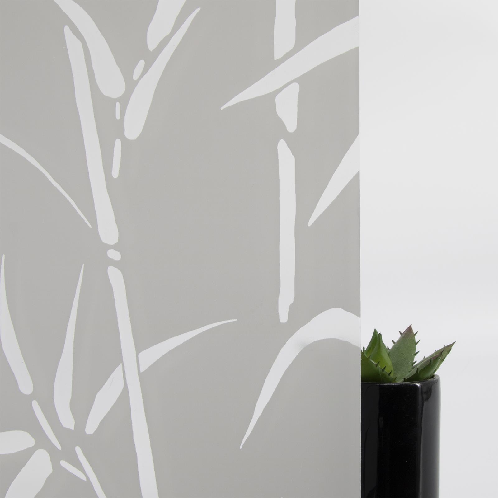 d-c-fix Bamboo Raamfolie - 45x150cm - Melkglas - Planten - Statisch