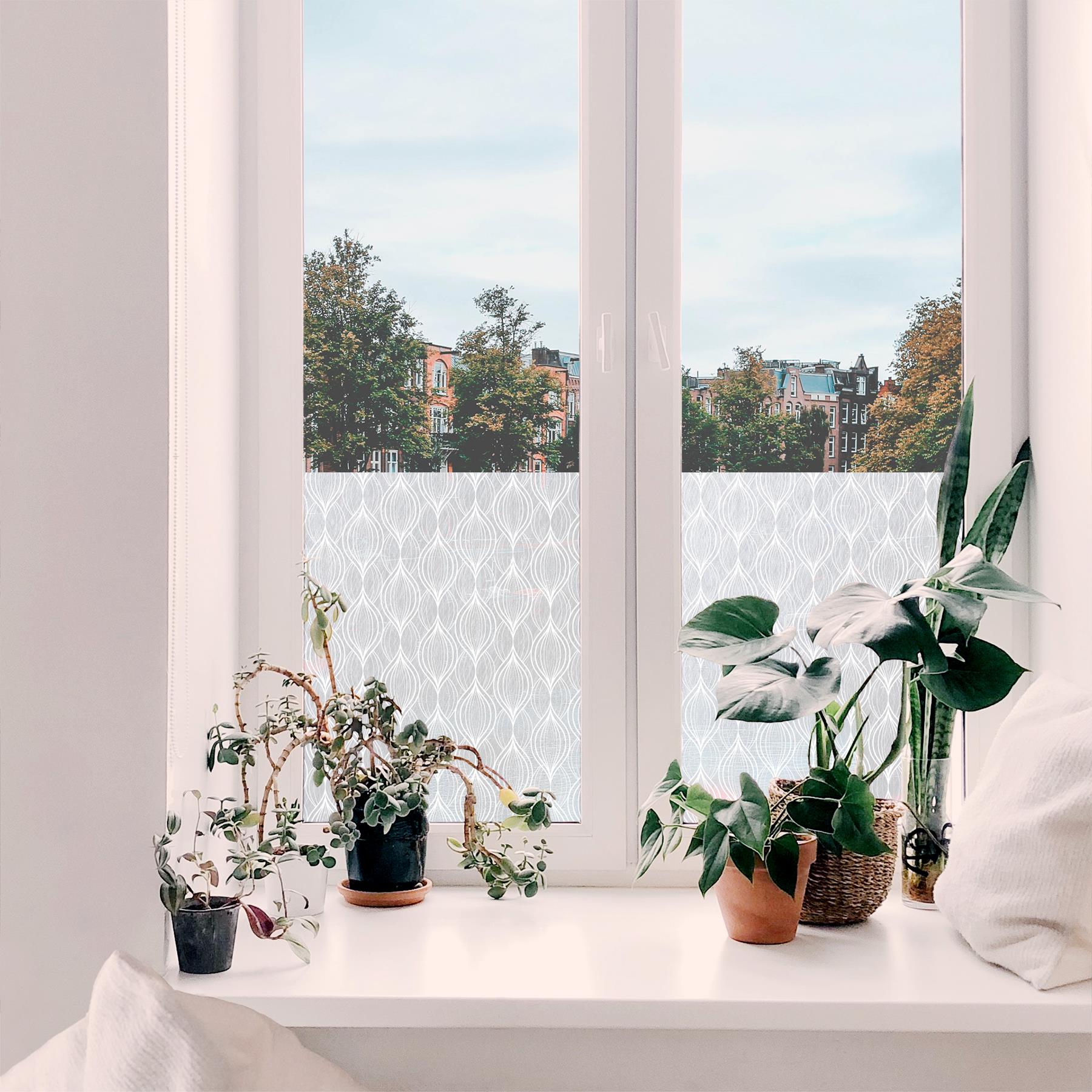 d-c-fix Charis Raamfolie - 68x150cm - Melkglas - Patroon - Statisch