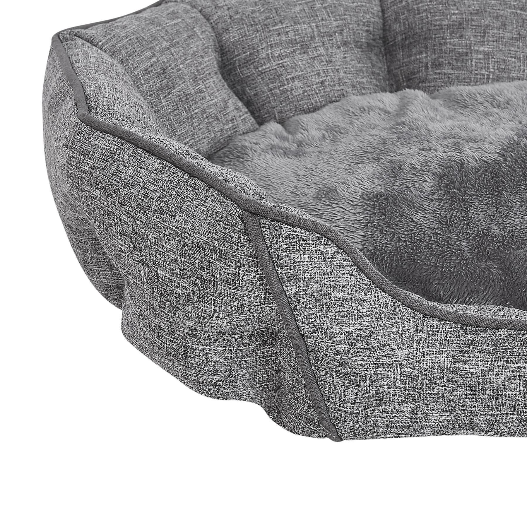 Beliani - CANDIR - Dierenbed - Grijs - Linnen