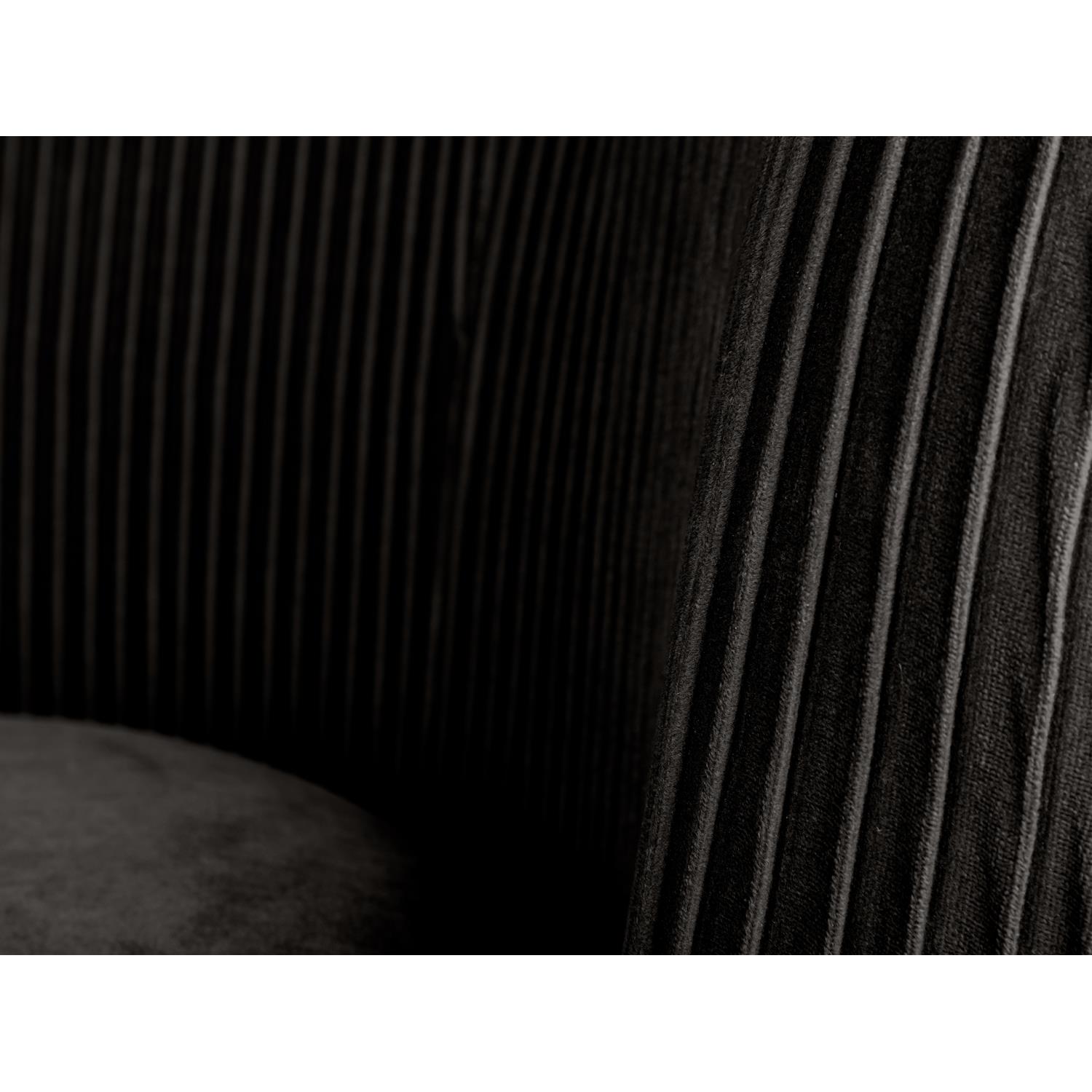 Leitmotiv - Sofa Majestic velvet black