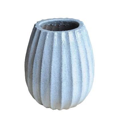 PTMD Lionne Bloempot - H70 x Ø60 cm - Keramiek - Wit