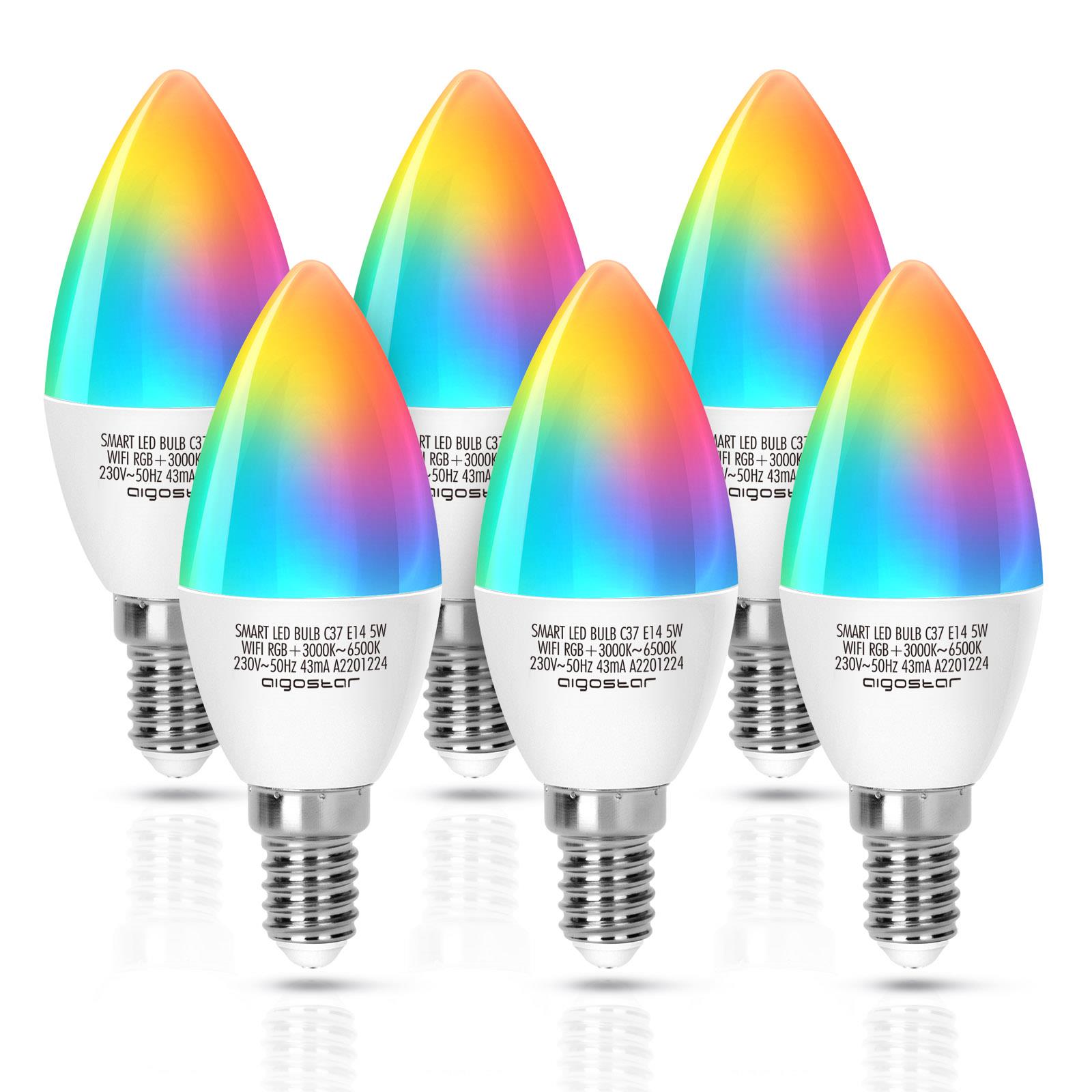 Aigostar Smart LED Bulb Smart Lamp Appbesturing WiFi Smart Home E14 Kopen Shop Bij FonQ