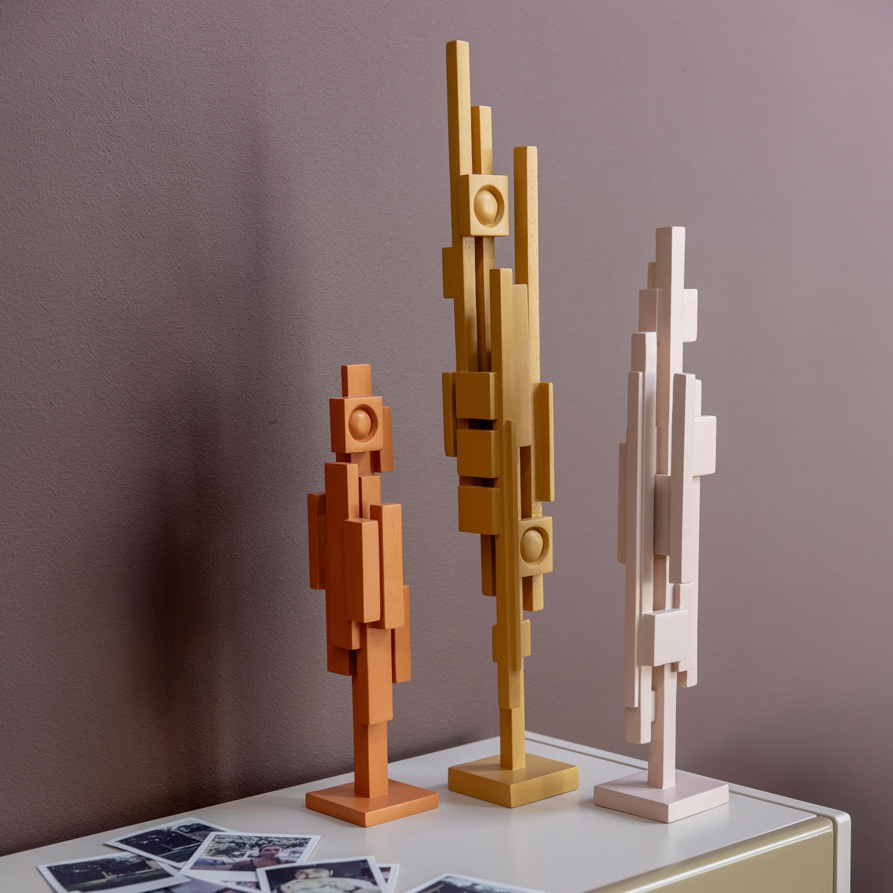 HKliving Skyline Sculpture Ornament - Beige M