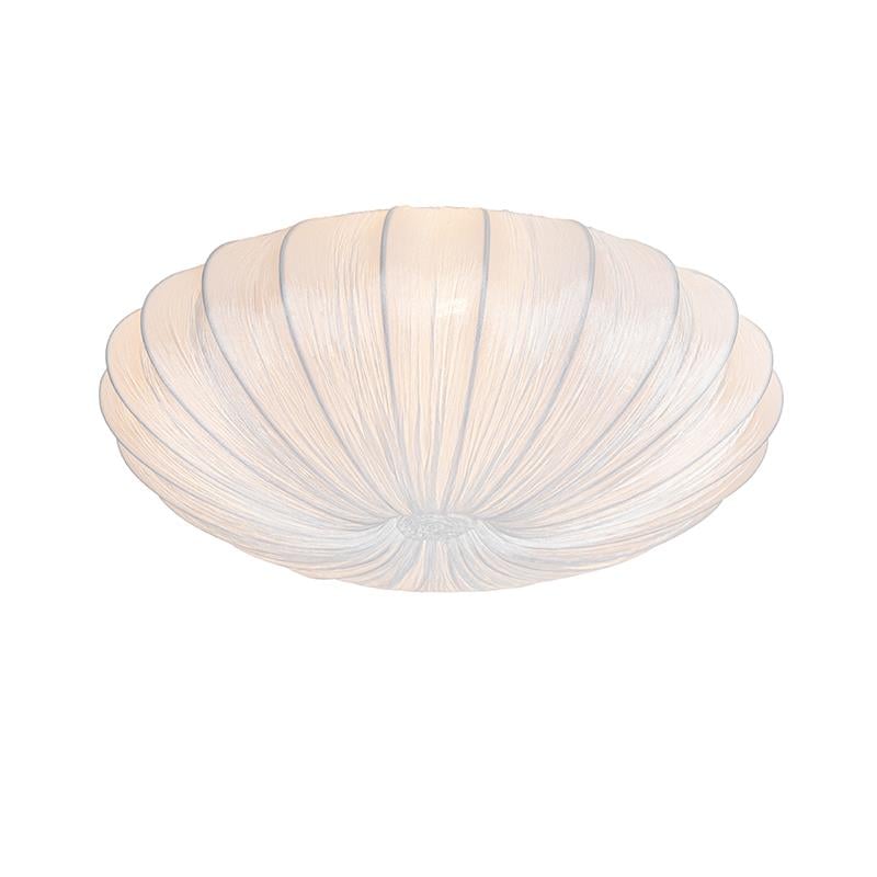 QAZQA Japandi plafondlamp wit zijden 60cm 5-lichts - Plu